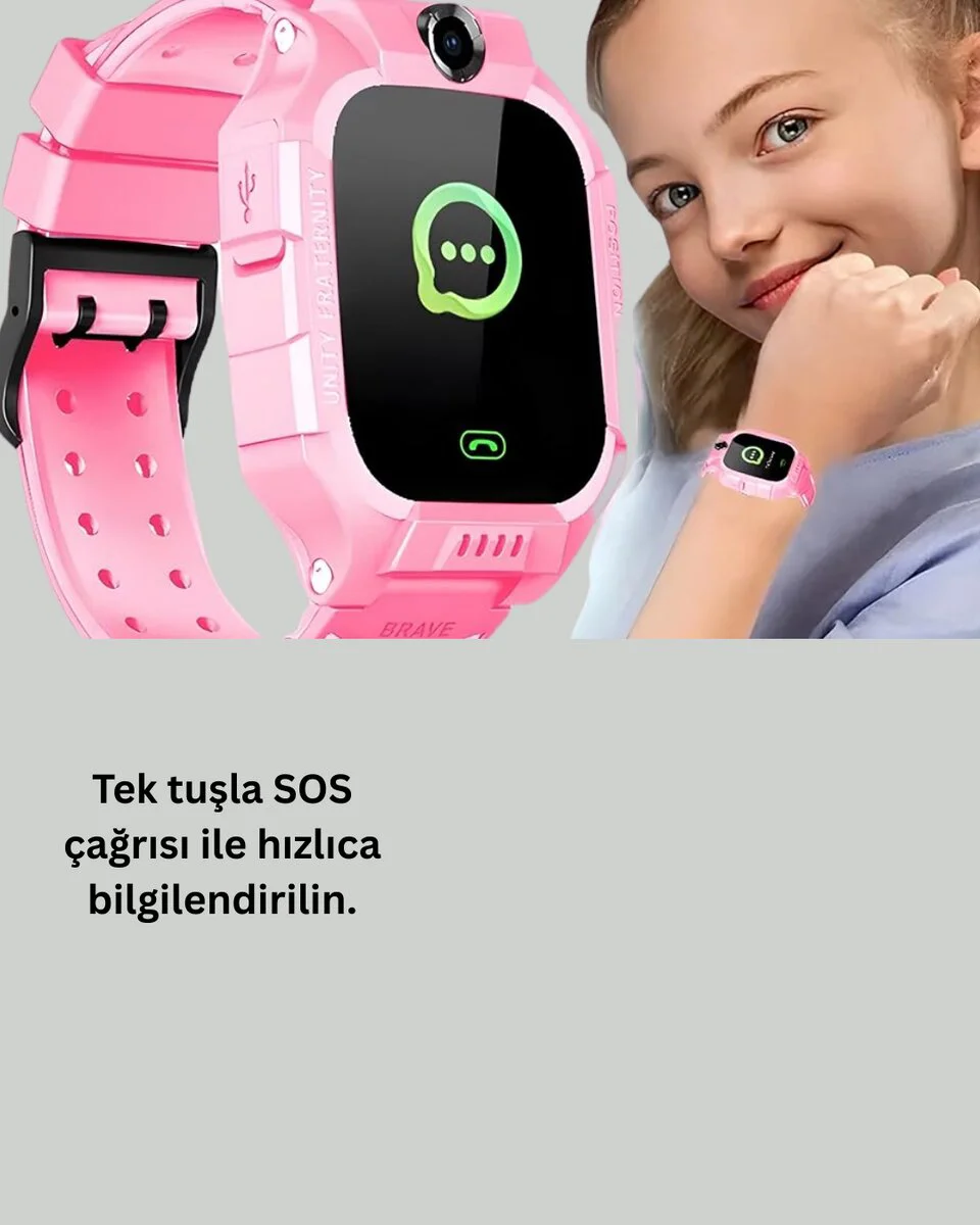 S10 Akıllı Çocuk Saati - Konum Takibi, SOS ve Ebeveyn Kontrolü