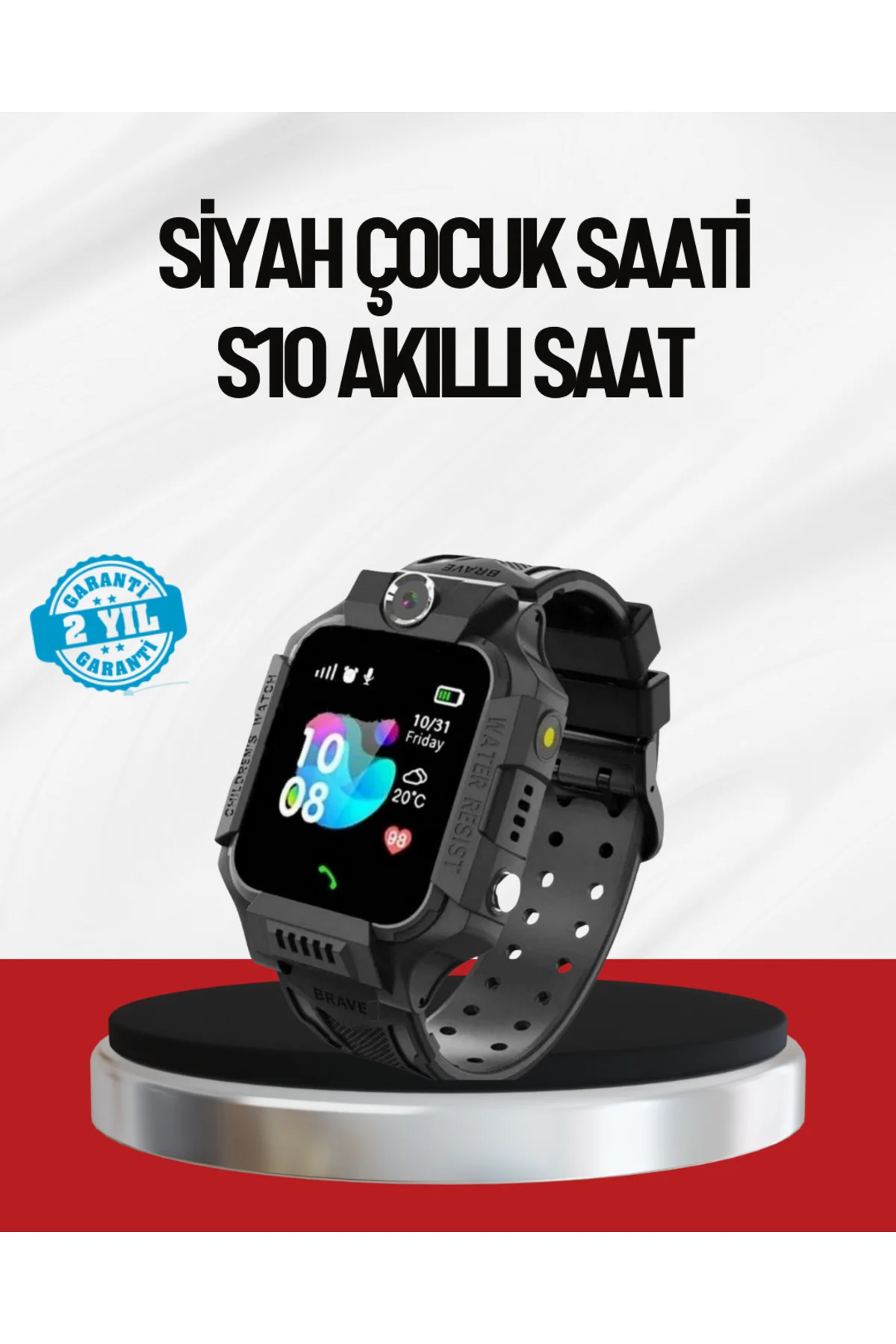 S10 Akıllı Çocuk Saati Siyah Model Çift Yönlü Konuşma ve SOS Fiyatı, Yorumları ve Özellikleri
