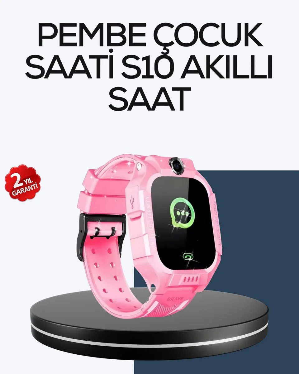 S10 Akıllı Çocuk Saati - Çift Yönlü Konuşma, SOS ve Elektronik Bariyer
