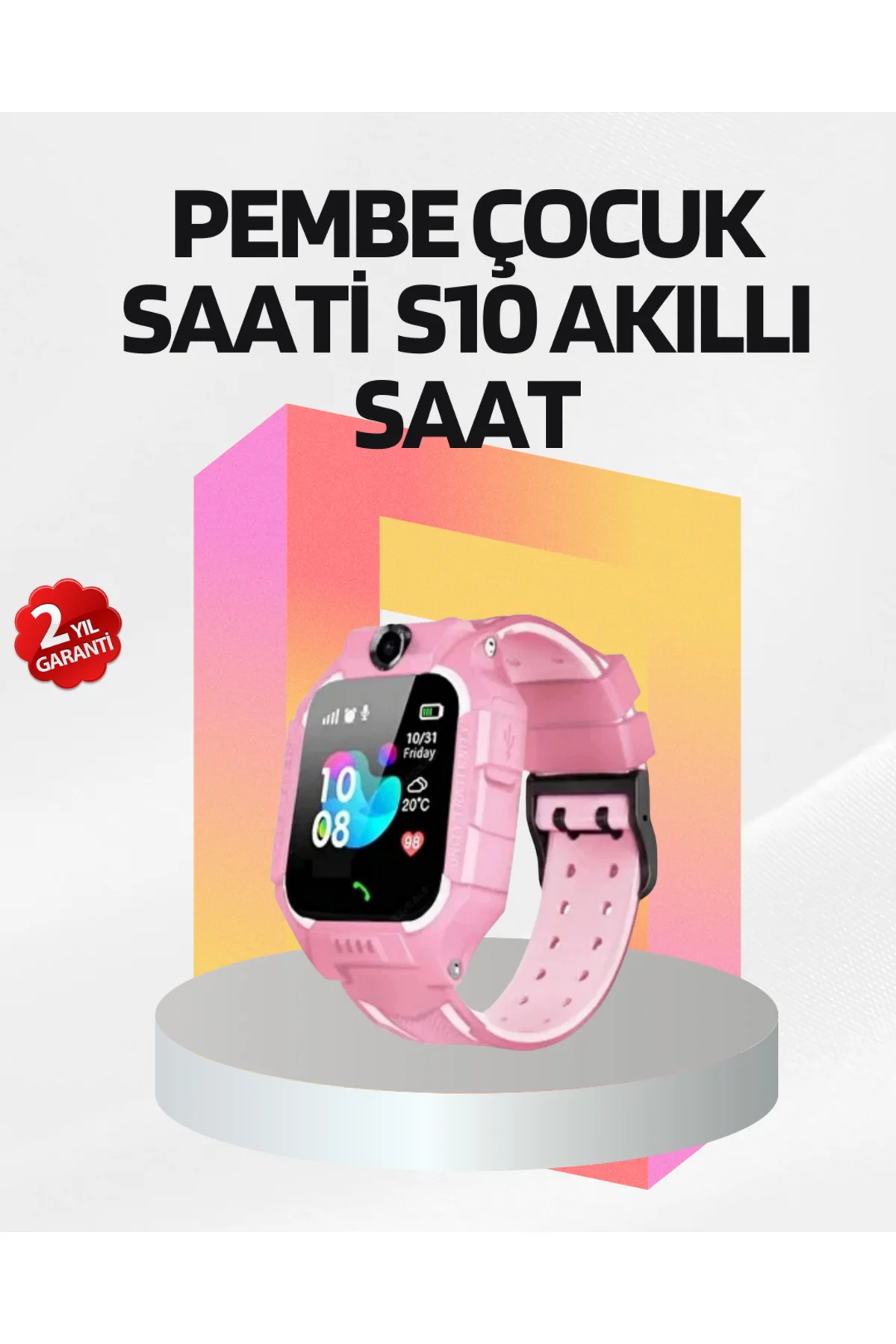 S10 Çocuk Akıllı Saati Konum Geçmişi ve Alarm Fonksiyonlu