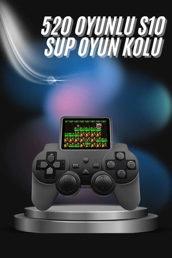 S10 Gamepad 520 Oyunlu Klasik Taşınabilir Retro Oyun Konsolu - Kablosuz El Atarisi