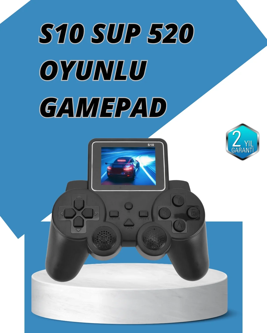 S10 Gamepad HDMI TV Bağlantılı 520 Klasik Retro Oyun 2025 Seri Or