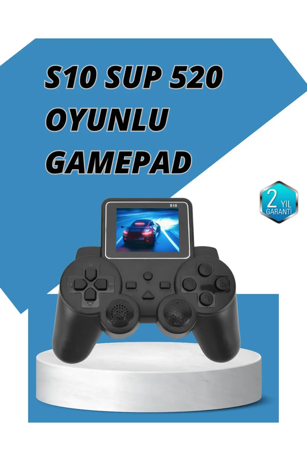 S10 Gamepad HDMI TV Bağlantılı 520 Klasik Retro Oyun 2025 Seri Or