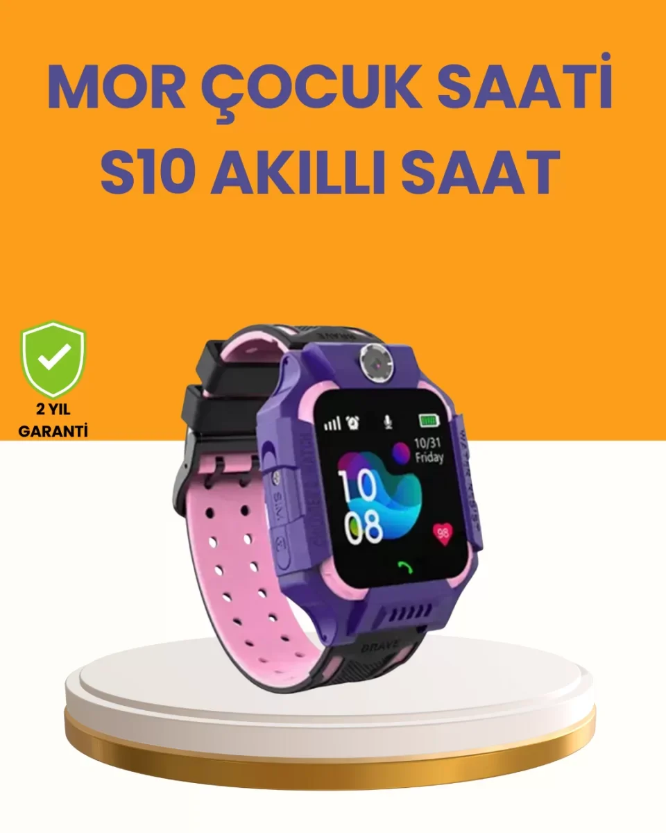 S10 Mor Akıllı Çocuk Saati - Lisinya