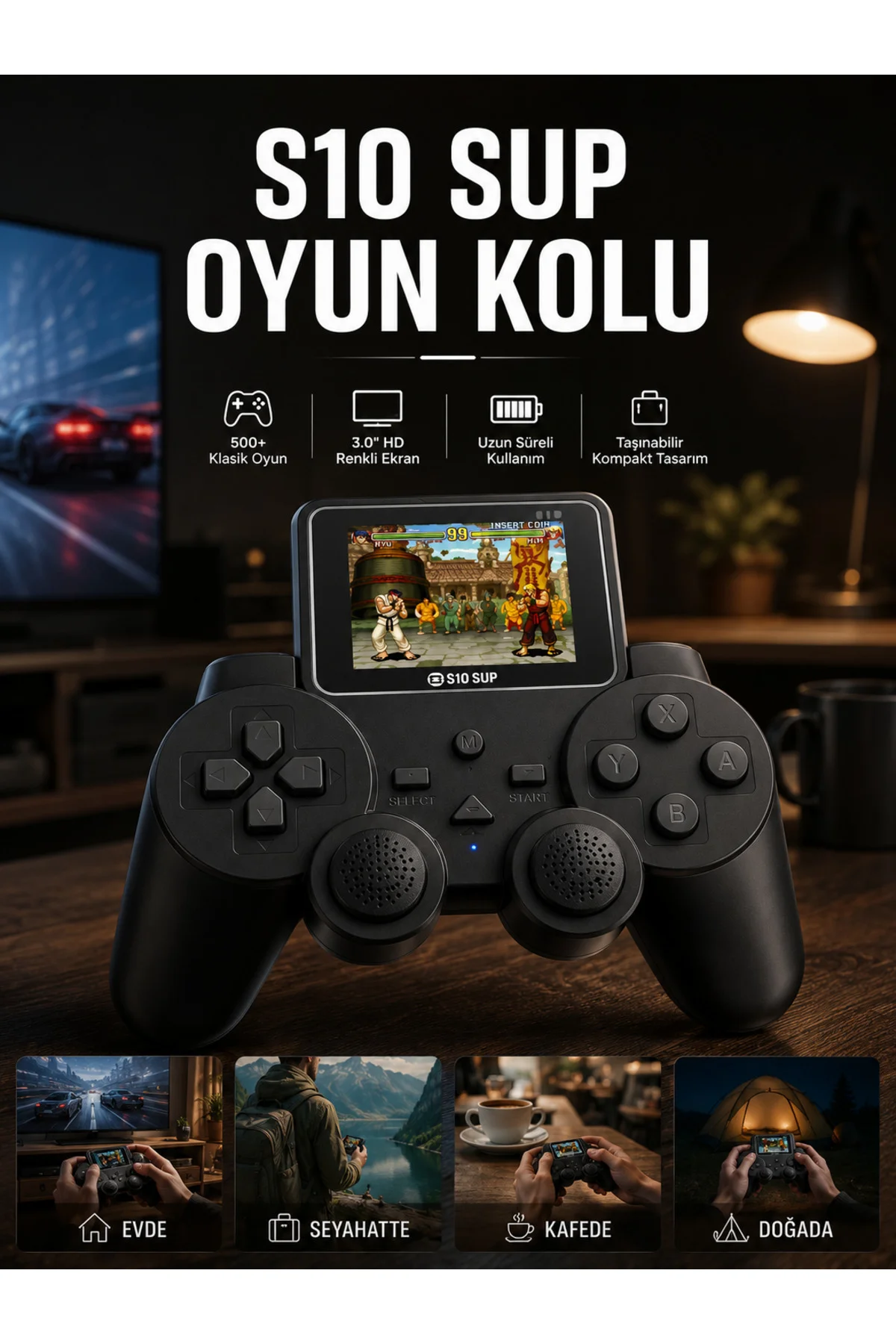 S10 Sup 520 Oyunlu Gamepad TV Uyumlu Gamepad