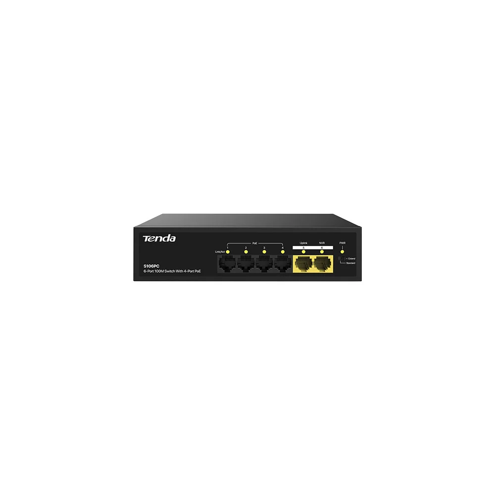 S106PC 6 PORT 10/100 POE SWITCH