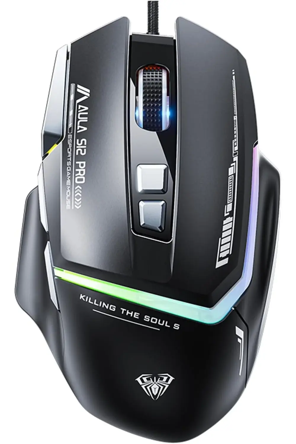 S12 Pro 12800 DPI 8 Tuşlu Makrolu Kablolu Optik Gaming Oyuncu Mou