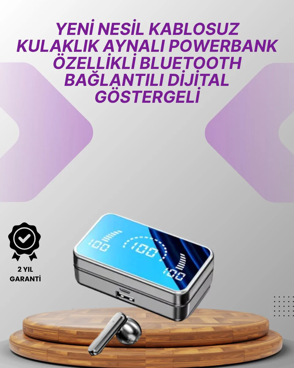S20 Kablosuz Kulaklık - 360° Surround Stereo Ses, Bluetooth 5.0, IPX5 Suya Dayanıklı