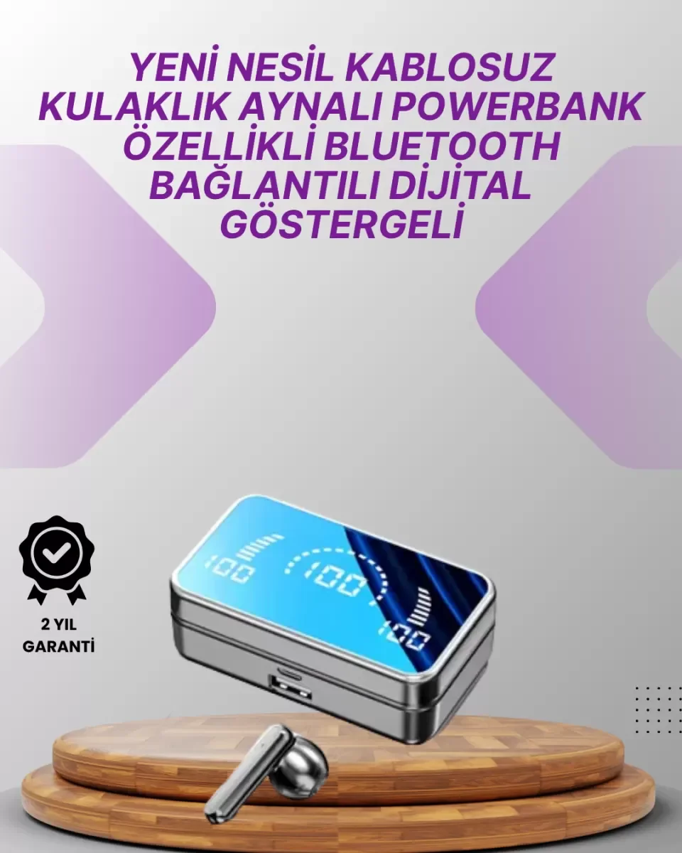 S20 Kablosuz Kulaklık – 360° Surround Stereo Ses Sistemi ile Deri