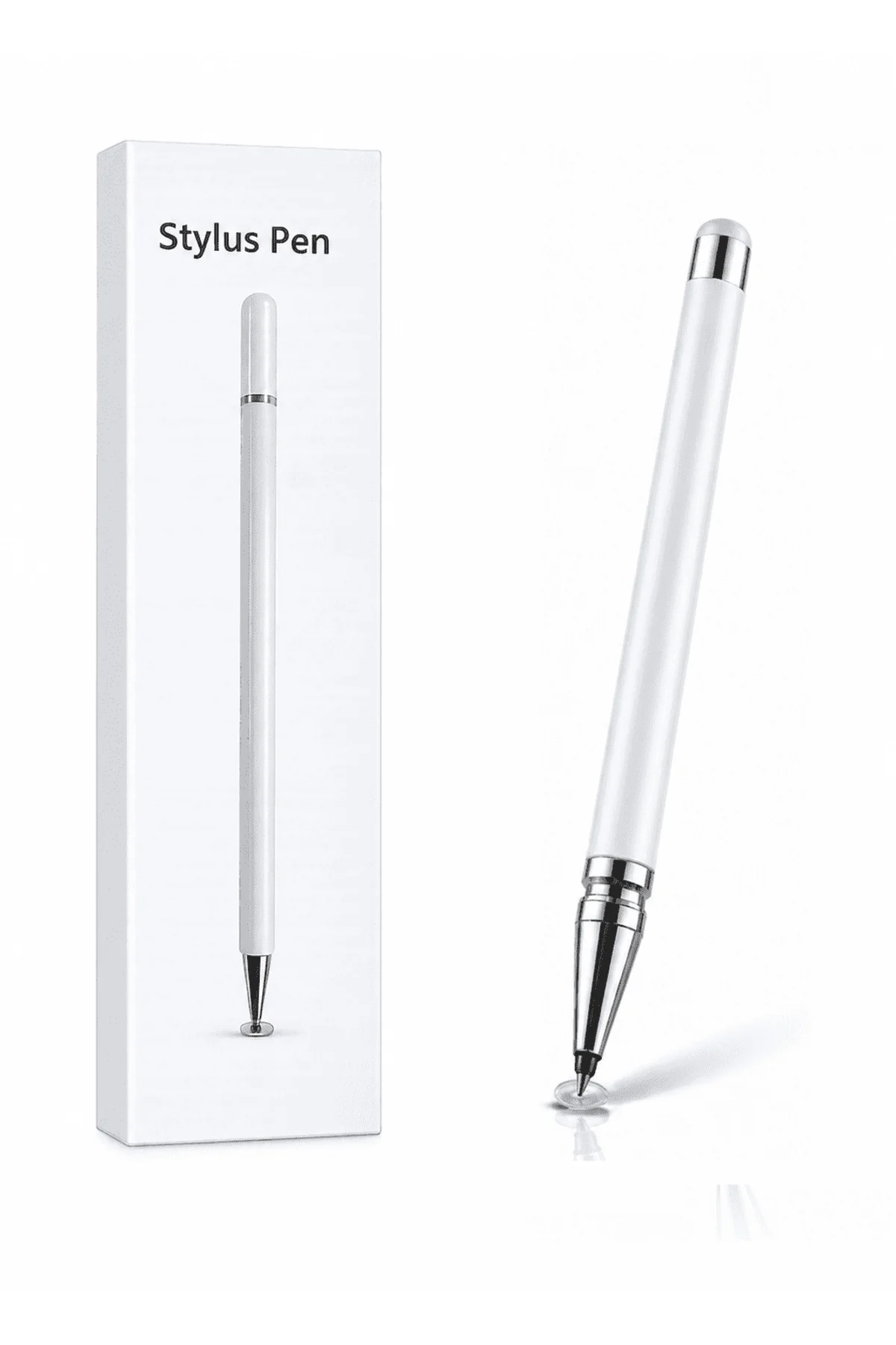 S22 Uyumlu Dokunmatik Stylus Kalem Disk Uçlu Hassas Beyaz Tablet Telefon Çizim Kalemi