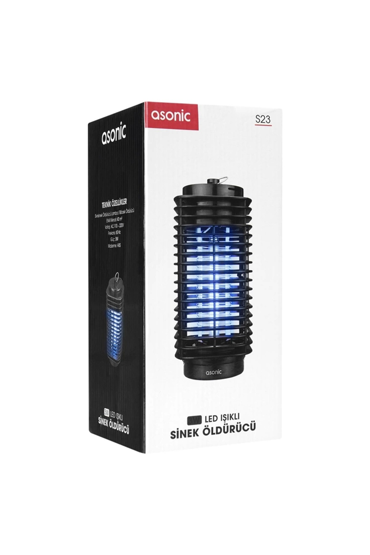 S23 3w Led Işıklı Siyah Sinek Öldürücü