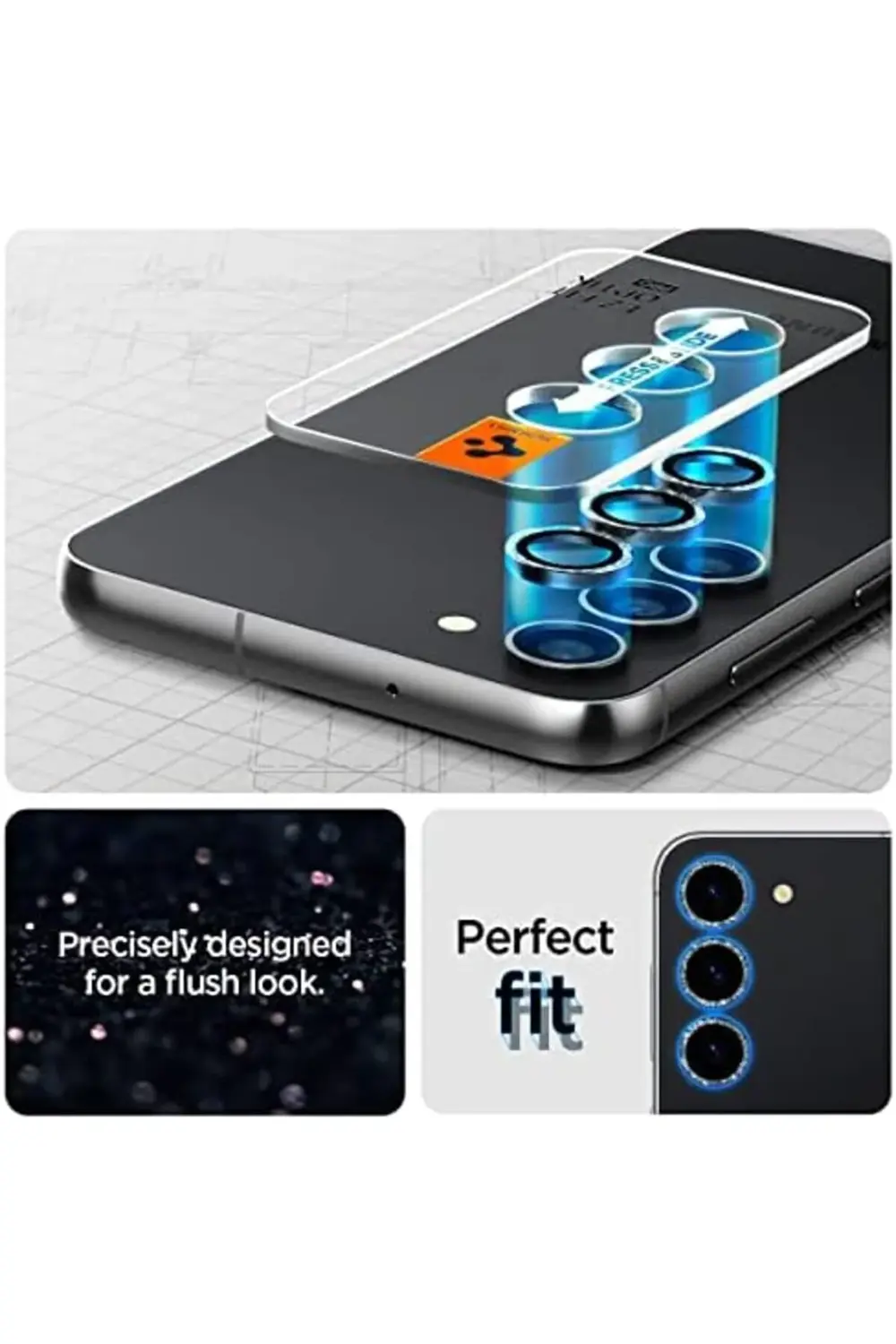 S23 / S23 Kamera Lens Camı Kurulum GLAS.tR EZ Fit Optik Pro (2 Ad