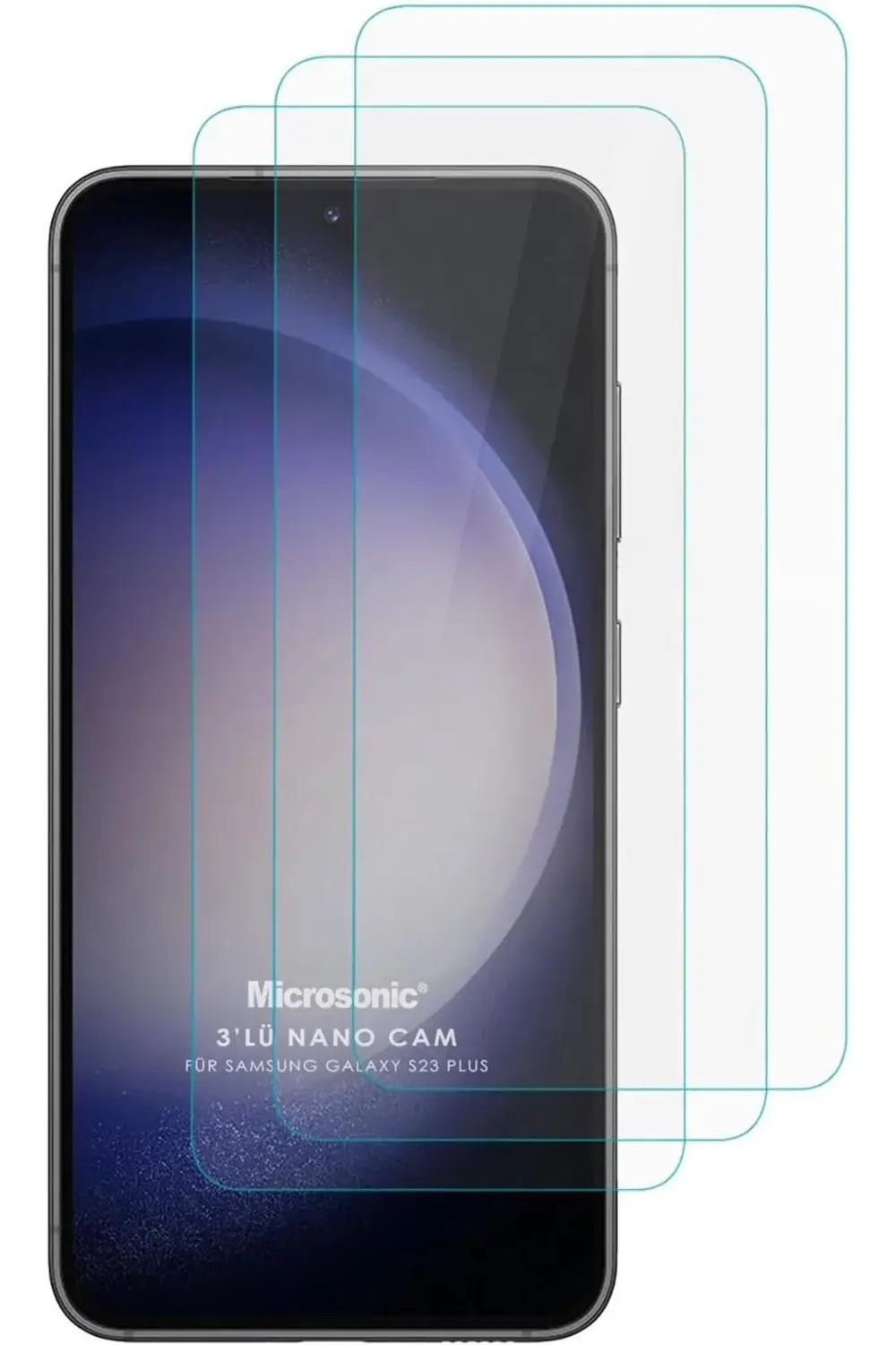 S23 Screen Protector Glass Cam Ekran (3`lü Paket) [ S23 ile Uyuml