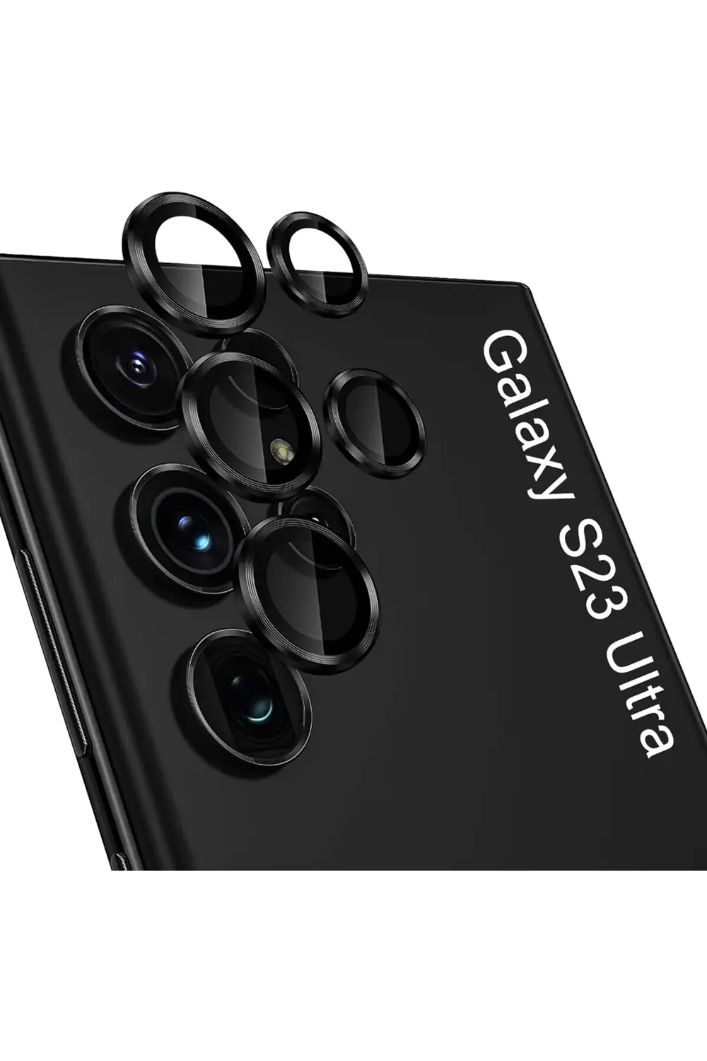 S23 Ultra Uyumlu Kamera Lens Cam 3d Tam Kaplar Metal Çizilmez Cam