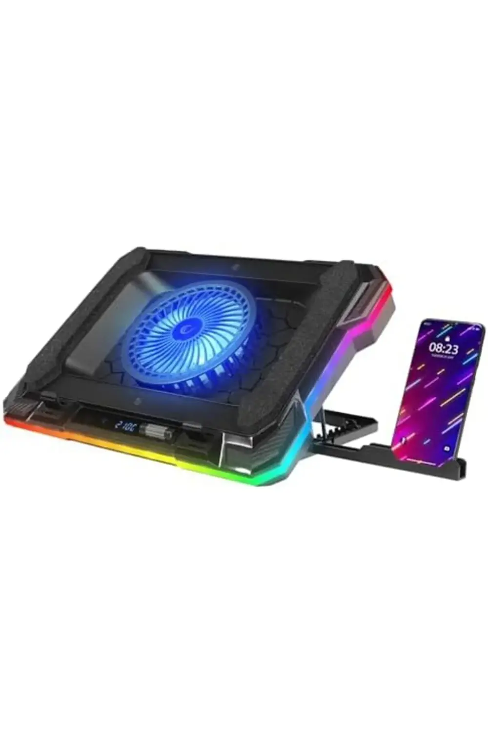 S49 Cyclone Laptop Soğutucu RGB Renkli Oyunculara Özel 2 USB Port