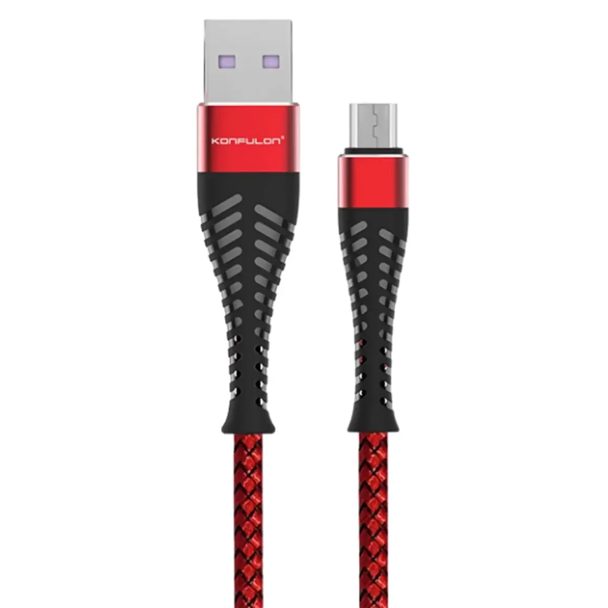 S61 Micro USB Kablo 1.2M 2.1A – Naylon Örgü Hızlı Şarj Kablosu