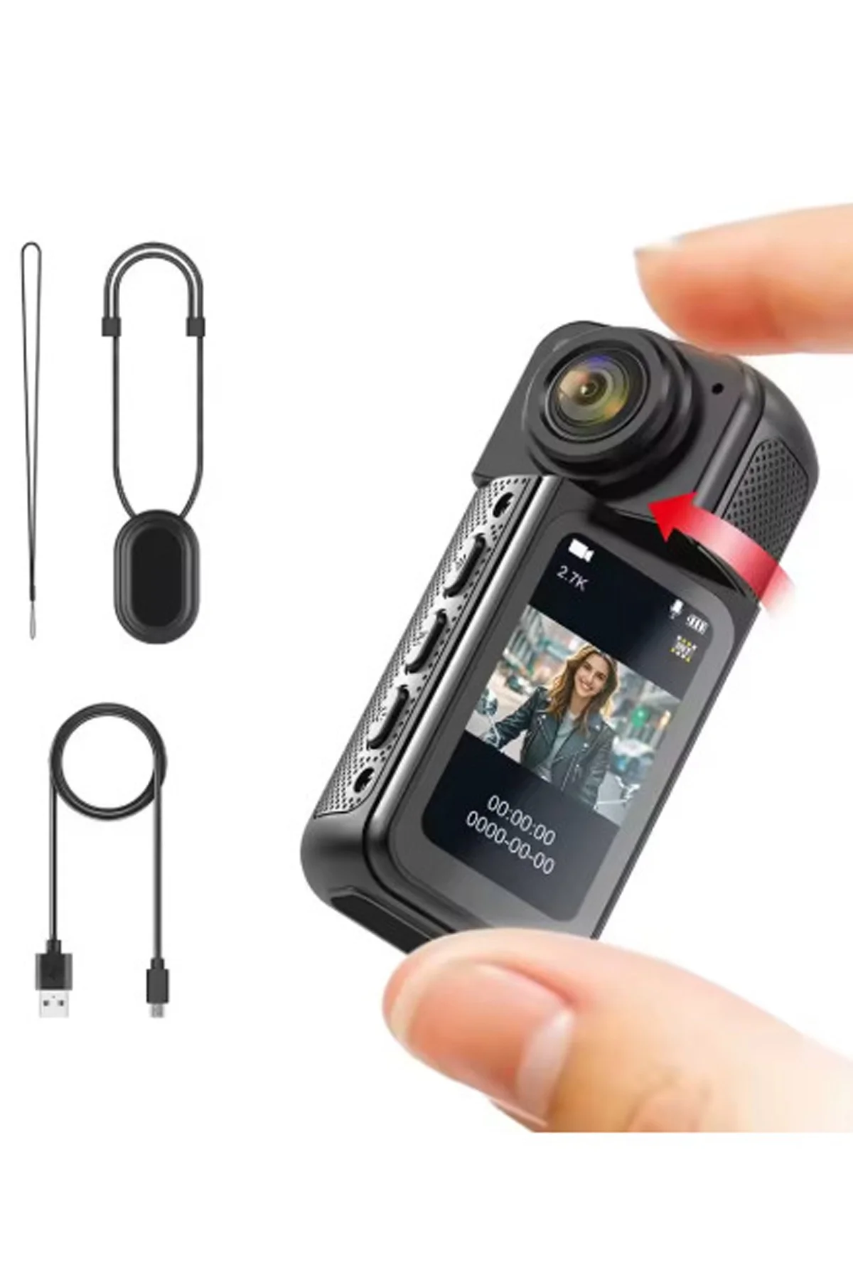 S70 Mıknatıslı Yaka Kamerası Hd Kalite, 30 Fps, Kolay Bağlantı, Boyun Askısı 2.7k Siyah S70 Mıknatıslı Yaka Kamerası Hd Kalite, 30 Fps, Kolay Bağlantı, Boyun Askısı 2.7k Siyah