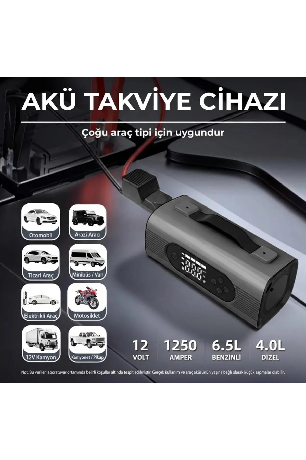 S8 6'sı 1 Arada Akü Takviye ve Hava Kompresörü 150 PSI – Araç Jum
