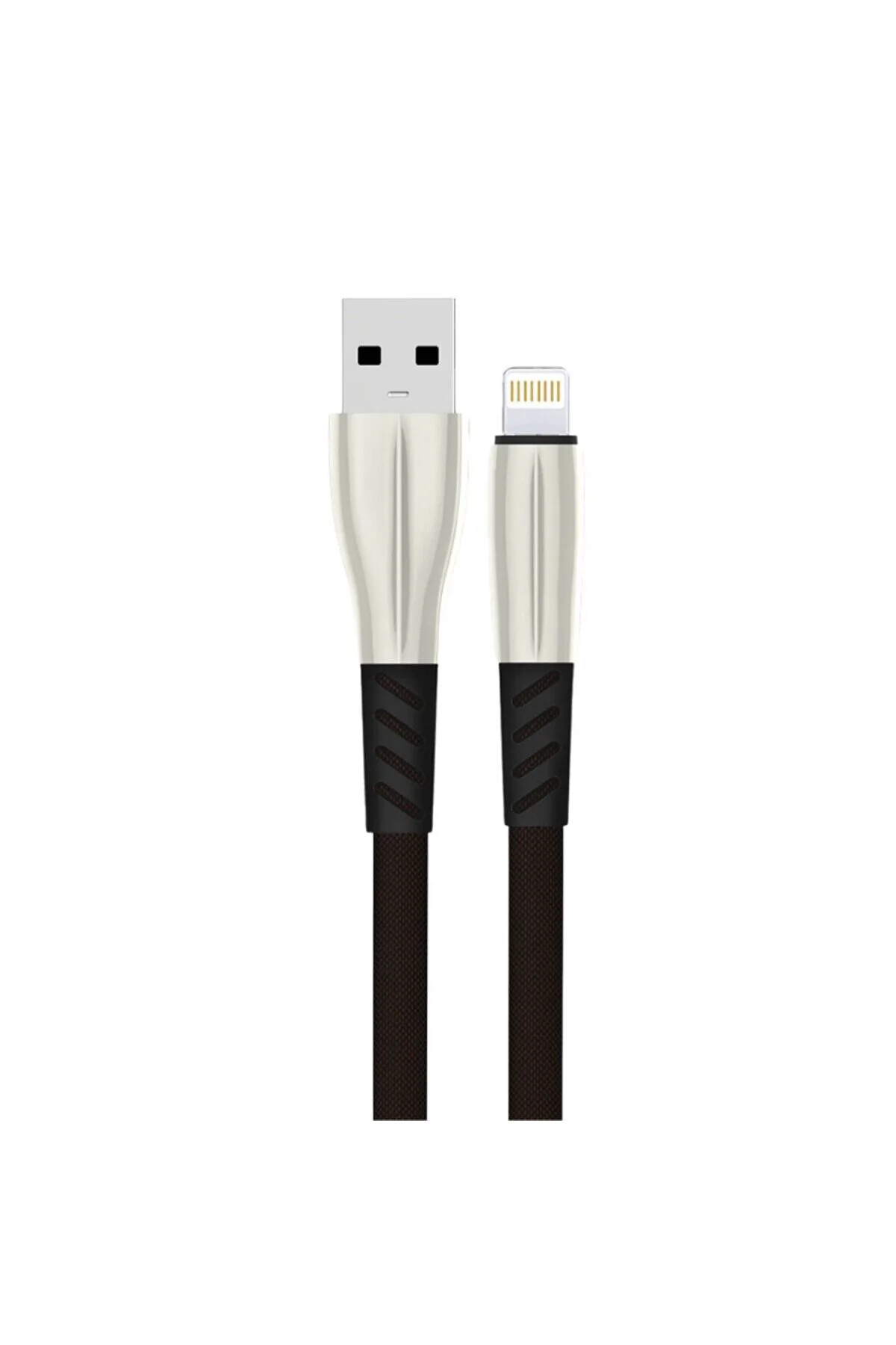 S89 Metal Uçlu Lightning Kablo İphone Uyumlu 1m 2.4a - Siyah