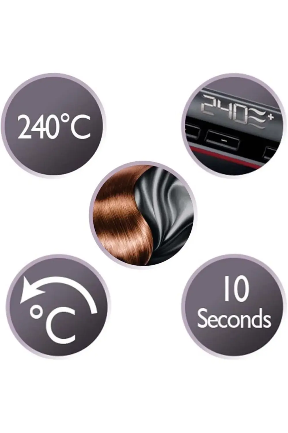 S9600 Silk İpek Proteinli Seramik Plaka Saç Düzleştirici