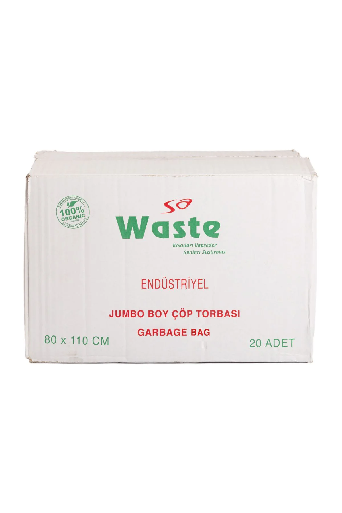 SA WASTE Jumbo Boy Çöp Poşeti 80*110 CM 20'li KOLİ 200 ADET