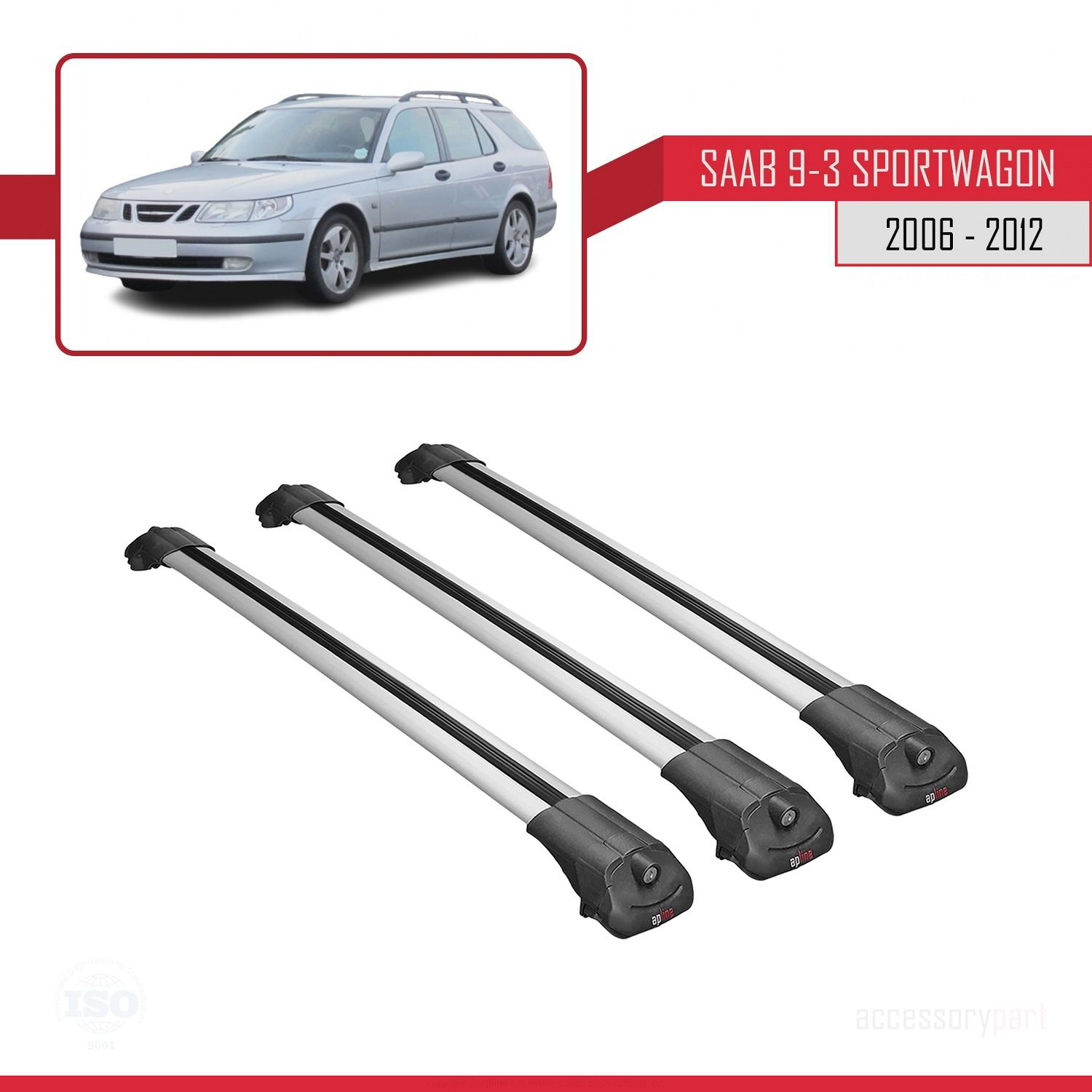 Saab 9-3 Sportwagon 2006-2012 Arası ile uyumlu ACE-1 Ara Atkı Tav