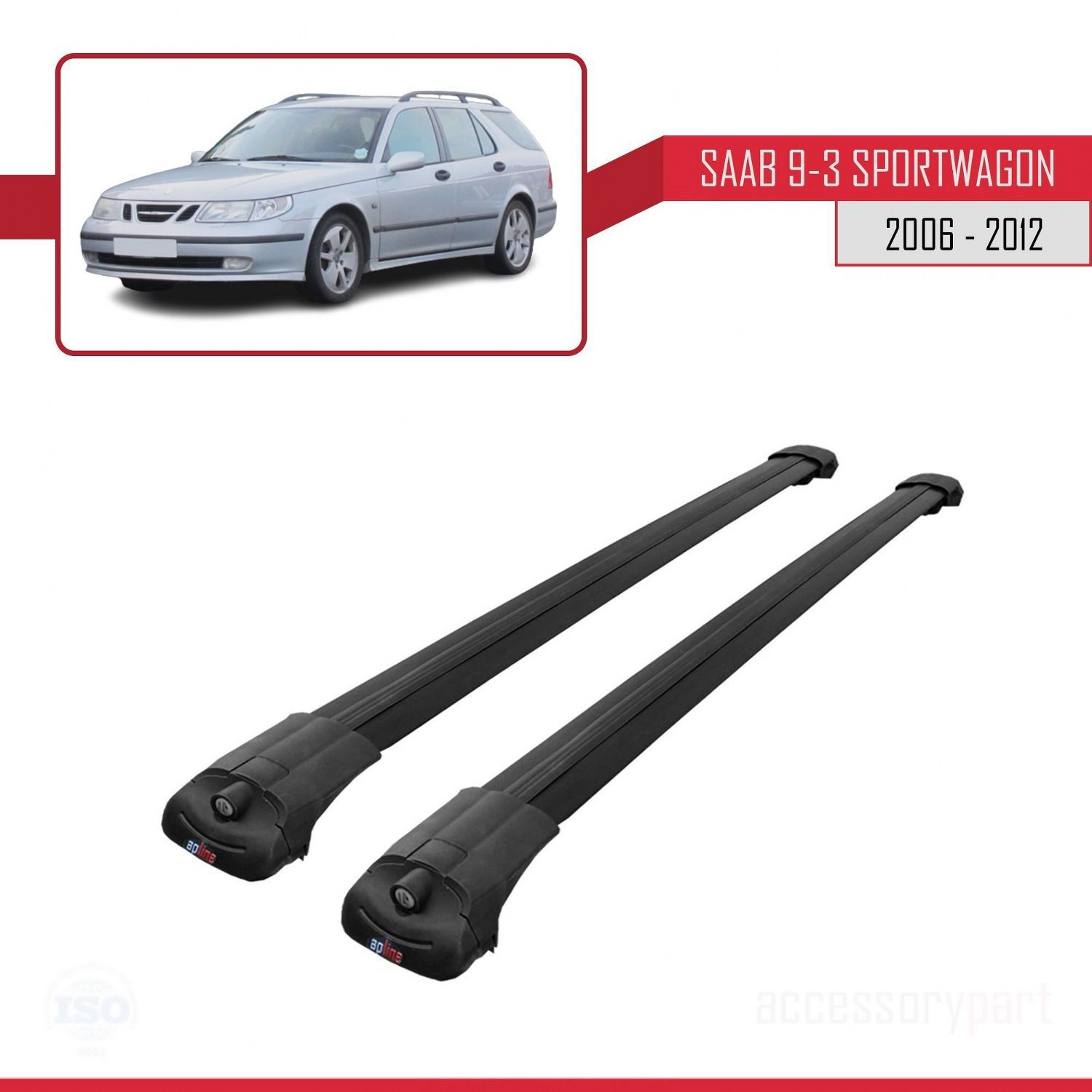 Saab 9-3 Sportwagon 2006-2012 Arası ile uyumlu ACE-1 Ara Atkı Tav