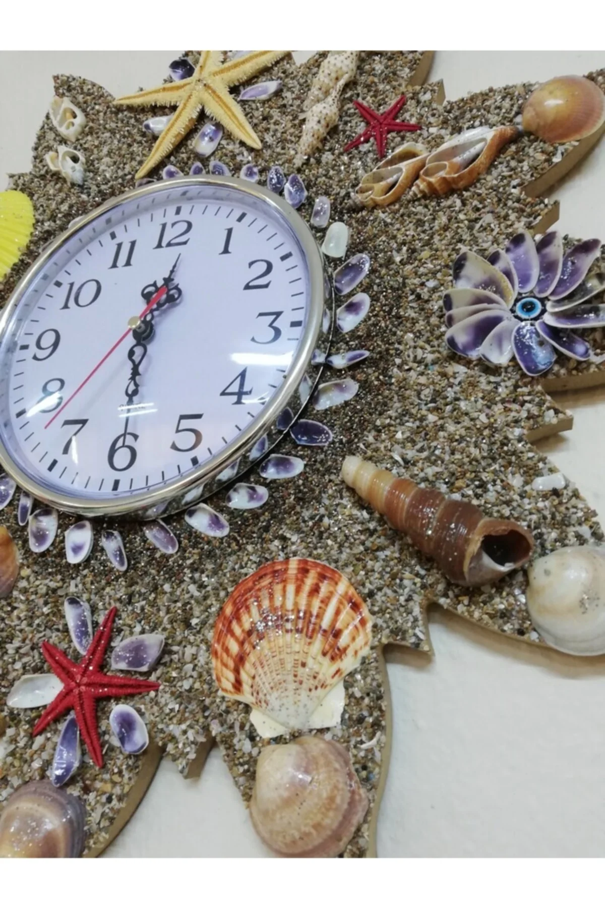Saat El Yapımı Saat, Sessiz Saat Mekanizması 16 cm Çap Uzunluğu Quartz Clock - Görsel 4