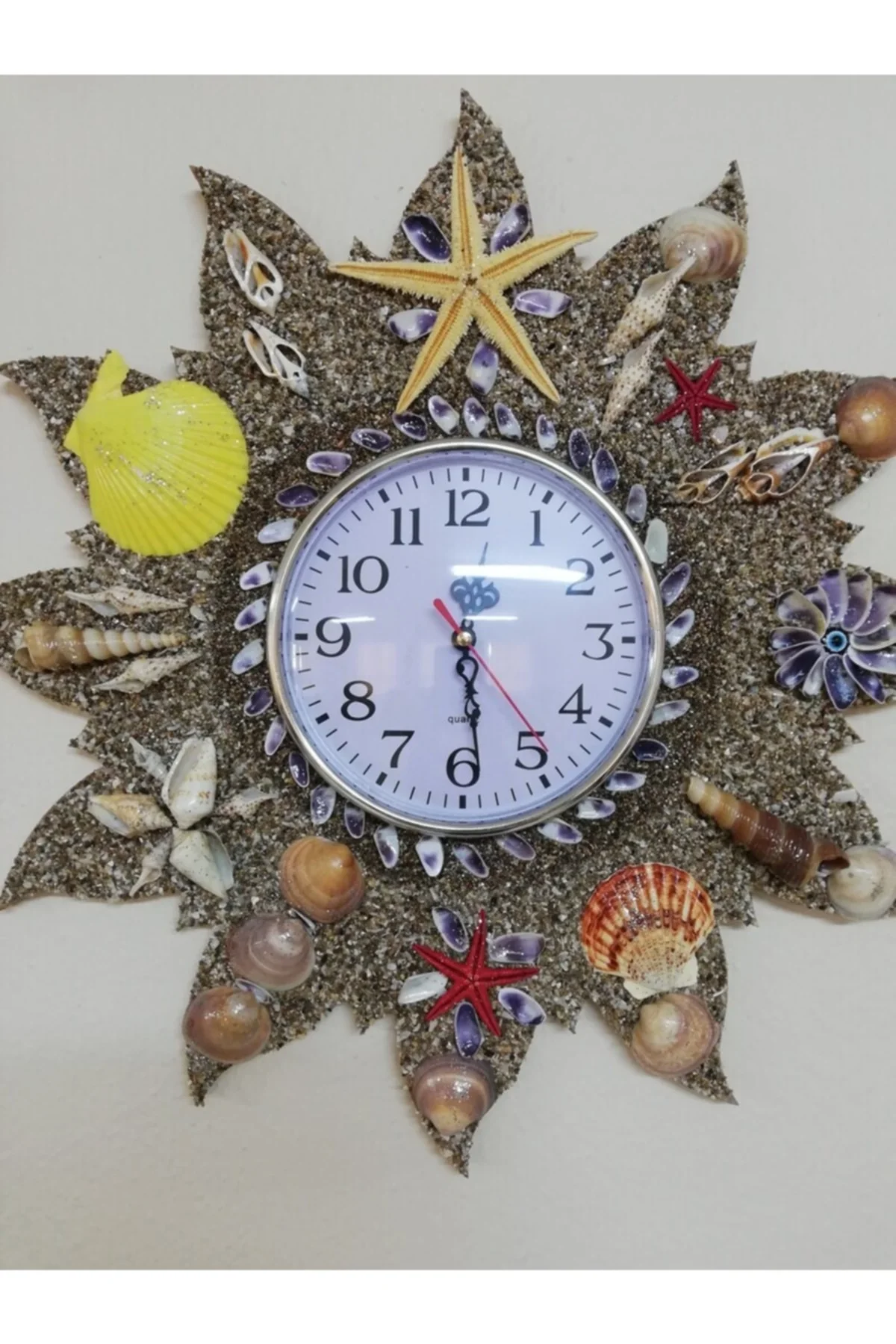 Saat El Yapımı Saat, Sessiz Saat Mekanizması 16 cm Çap Uzunluğu Quartz Clock - Görsel 2