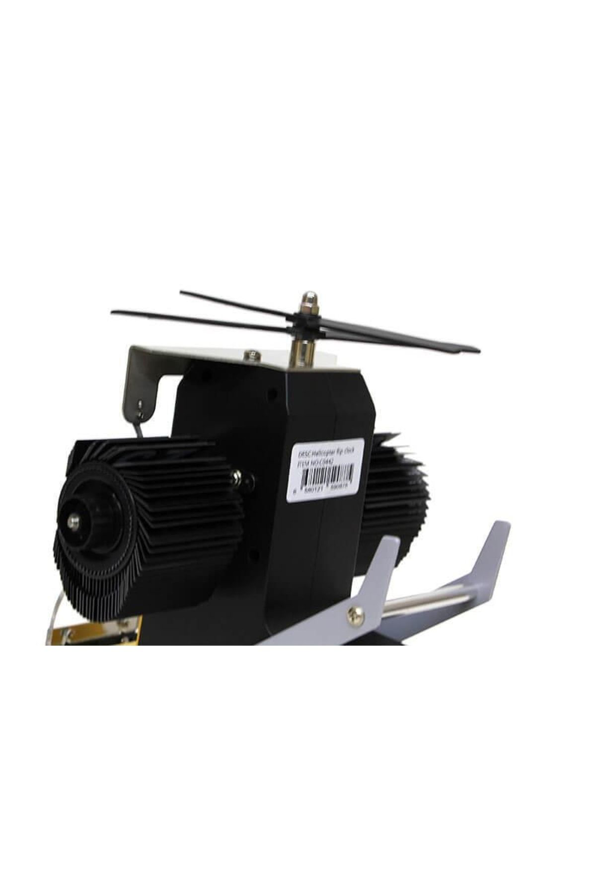 Tosbikshop Saat Flip Helicopter Masa Saati Helikopter Model Hediyelik