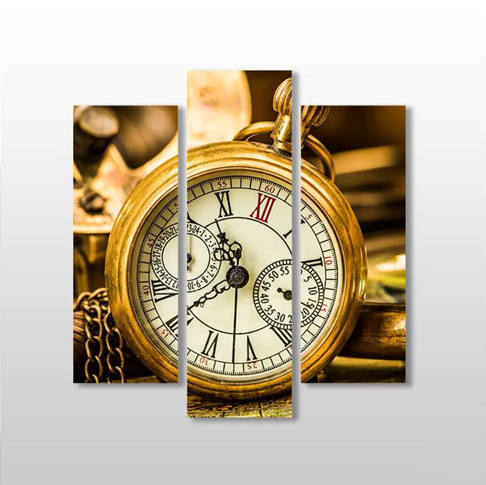 Saat Gold Kanvas Tablo Saat Gold Kanvas Tablo