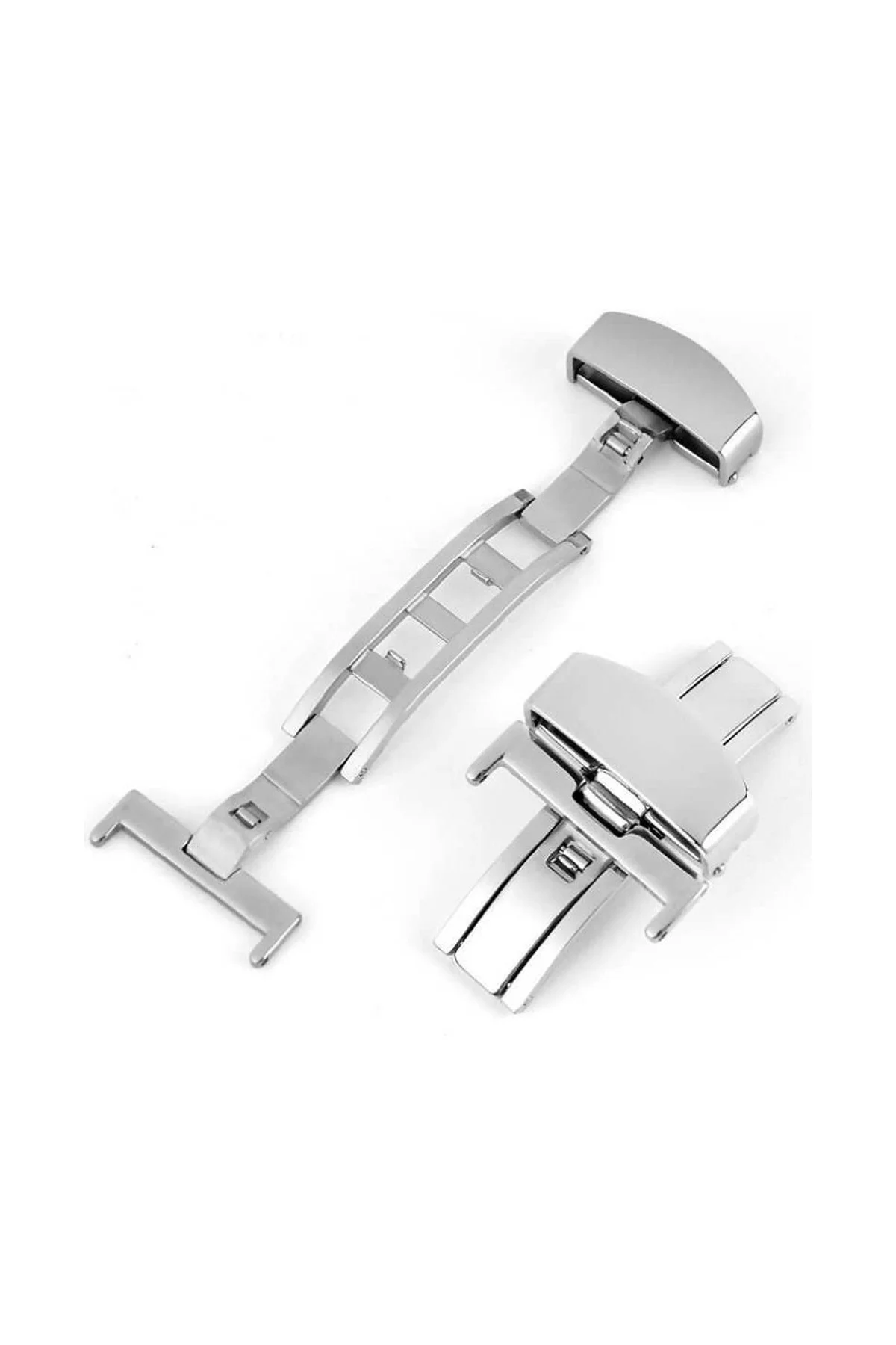 Saat Kordon Klipsi Kelebek Saat Tokası Metalik Krom 20 mm Çelik (NOT : 22 MM KORDONA UYGUN)