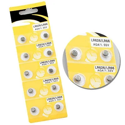 Saat Pili - Düğme Pil 10lu Paket Lr626-lr66 Ag4-1.55v Saat Pili - Düğme Pil 10lu Paket Lr626-lr66 Ag4-1.55v