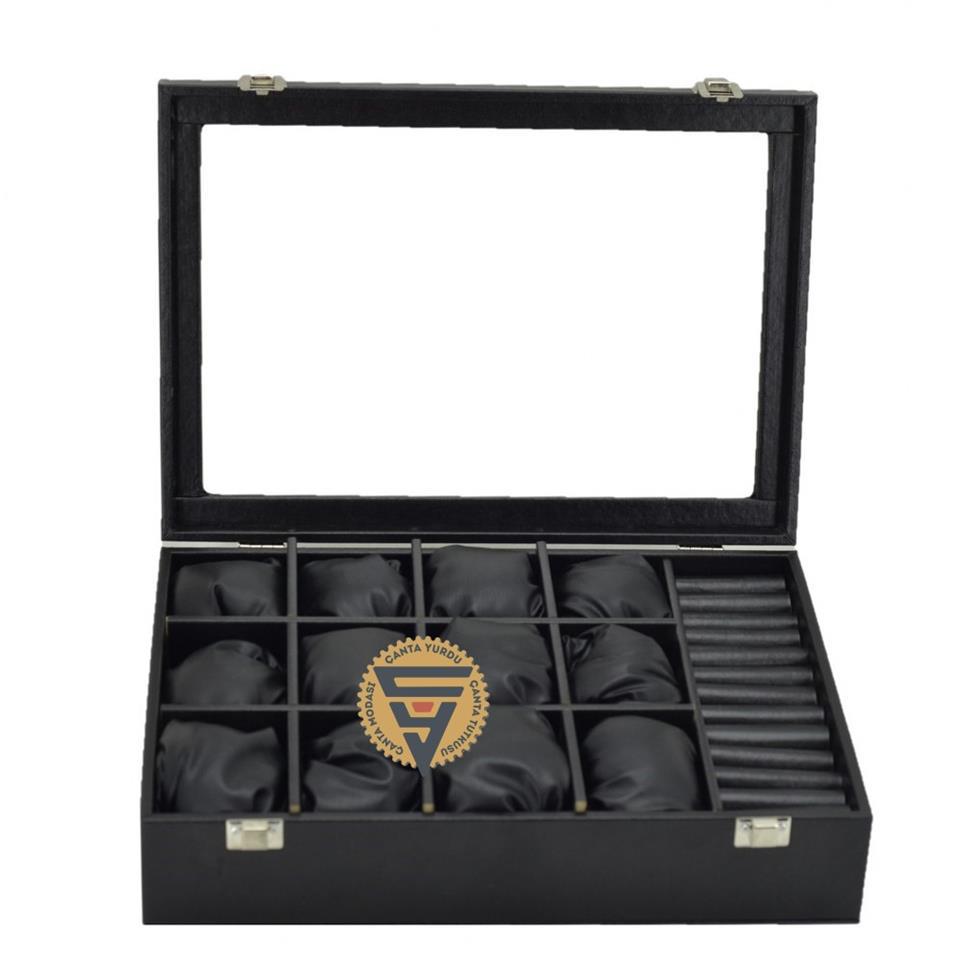 Çanta Yurdu Saat Ve Yüzük Taşima Ve Saklama Çantasi Siyah