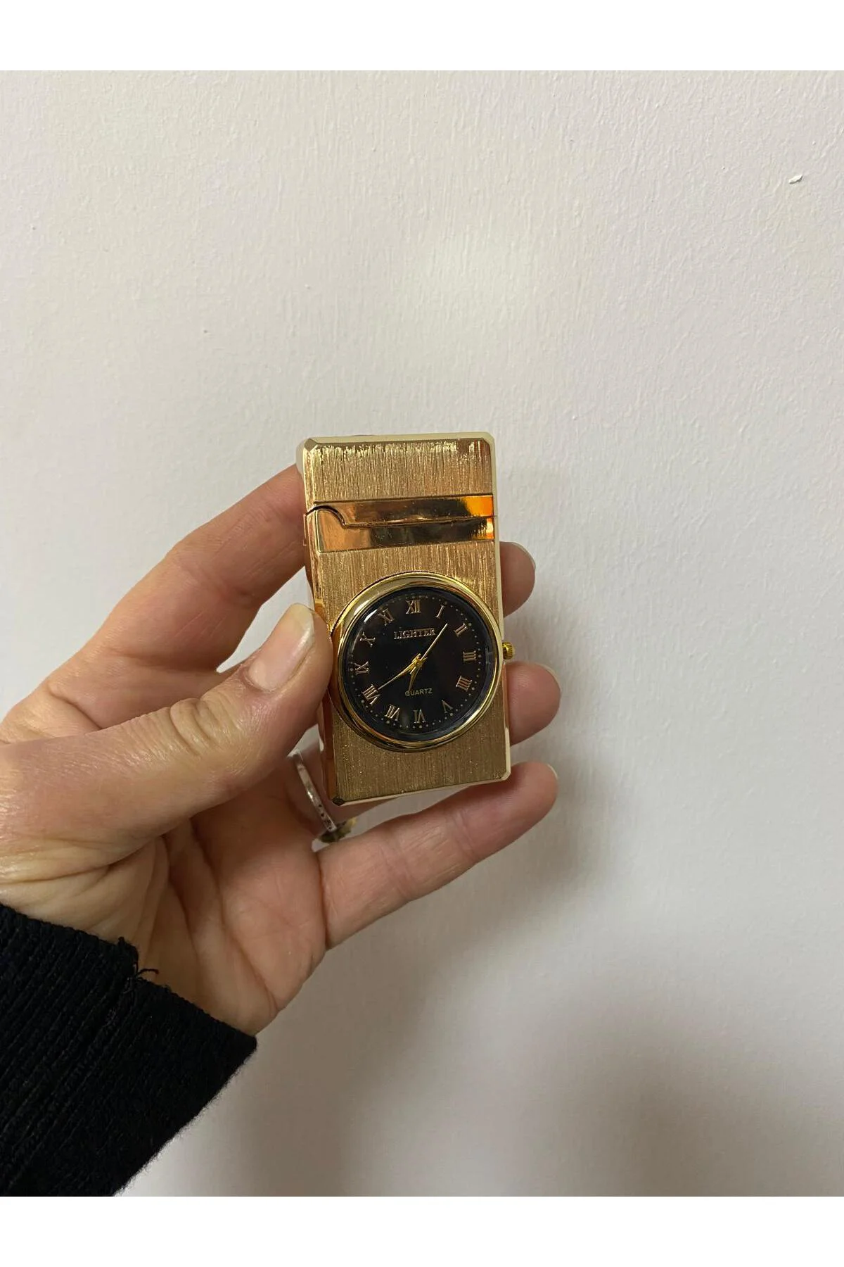 Saatli Metal Lüx Çakmak