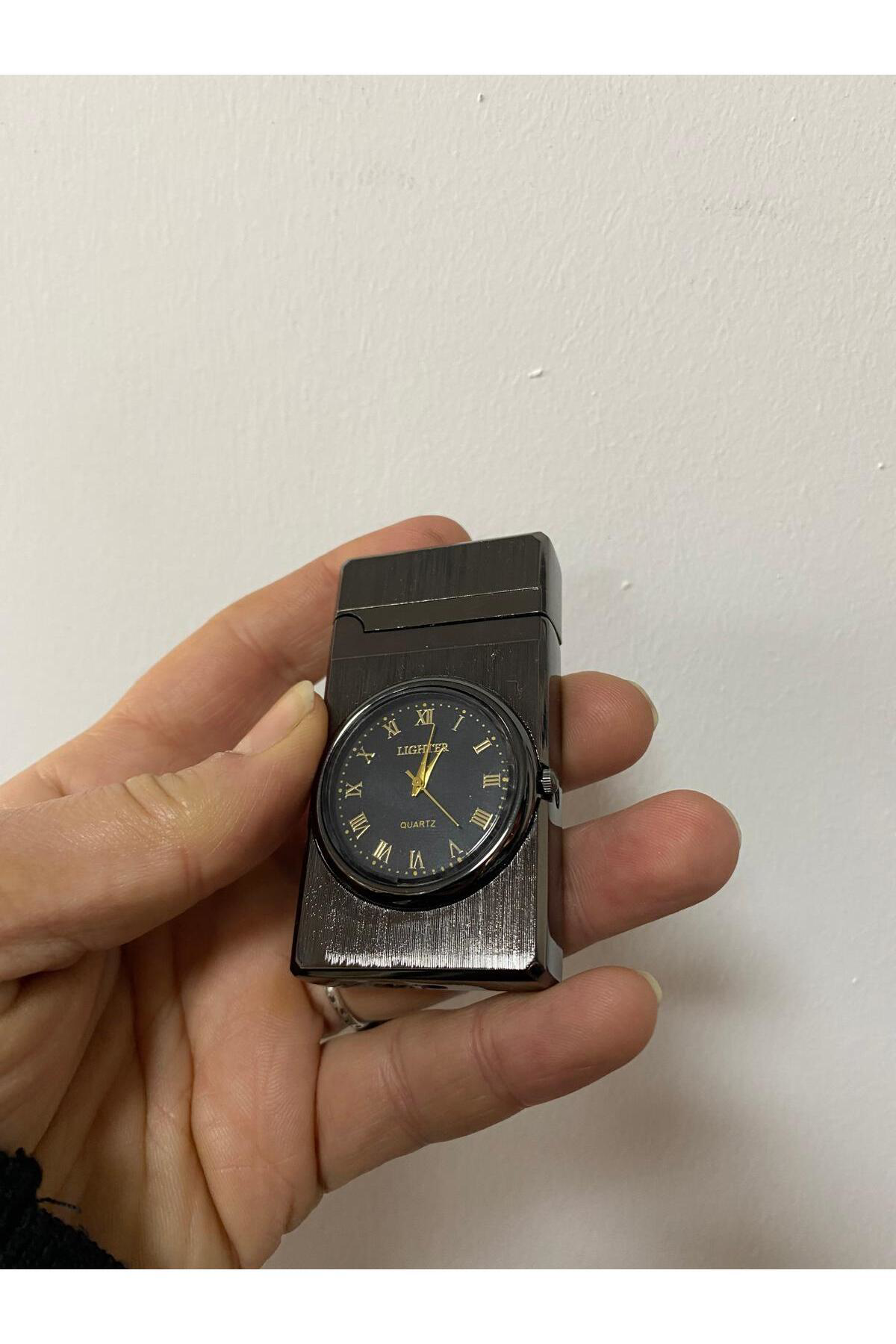 Saatli Metal Lüx Çakmak