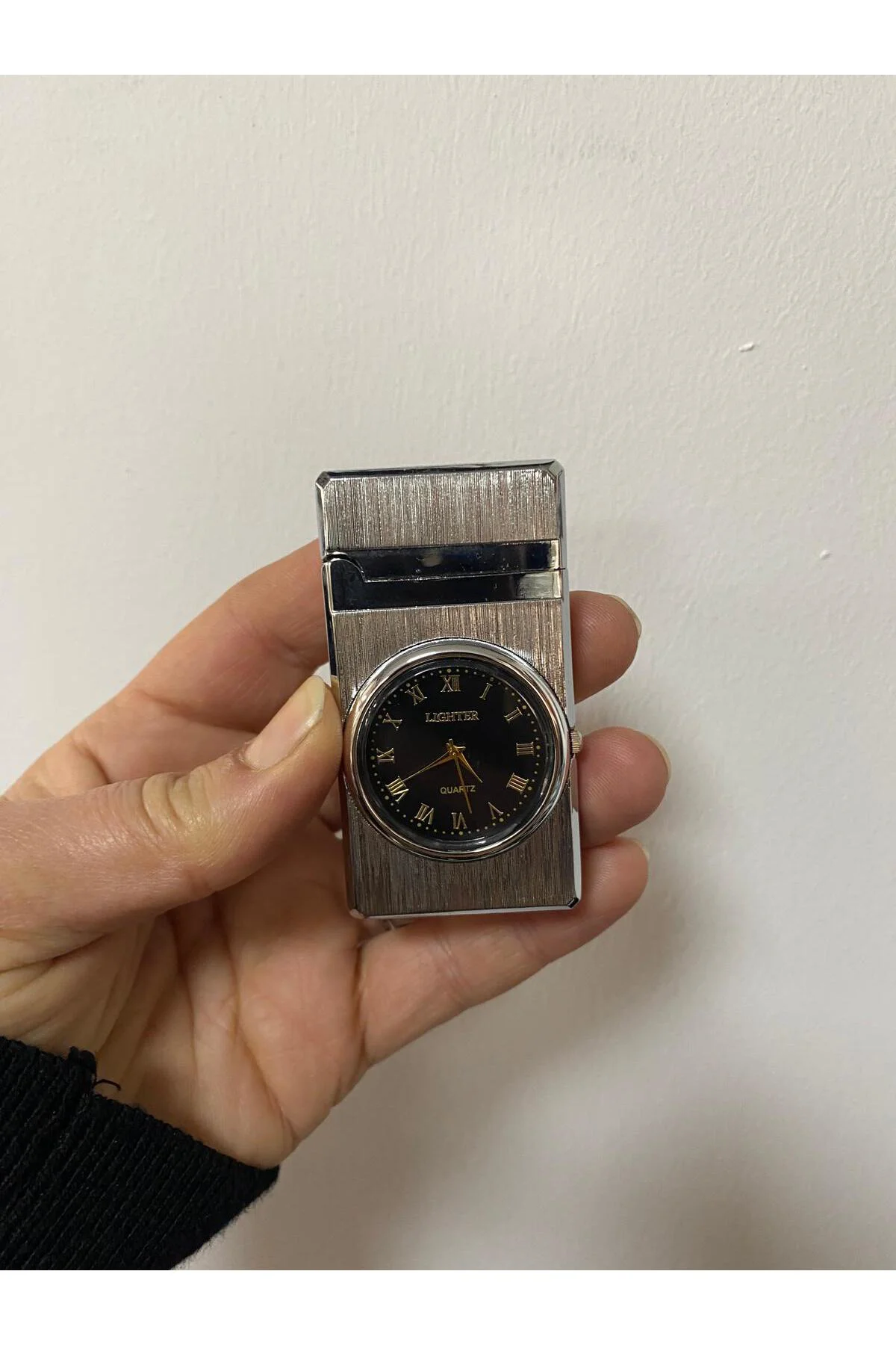 Saatli Metal Lüx Çakmak
