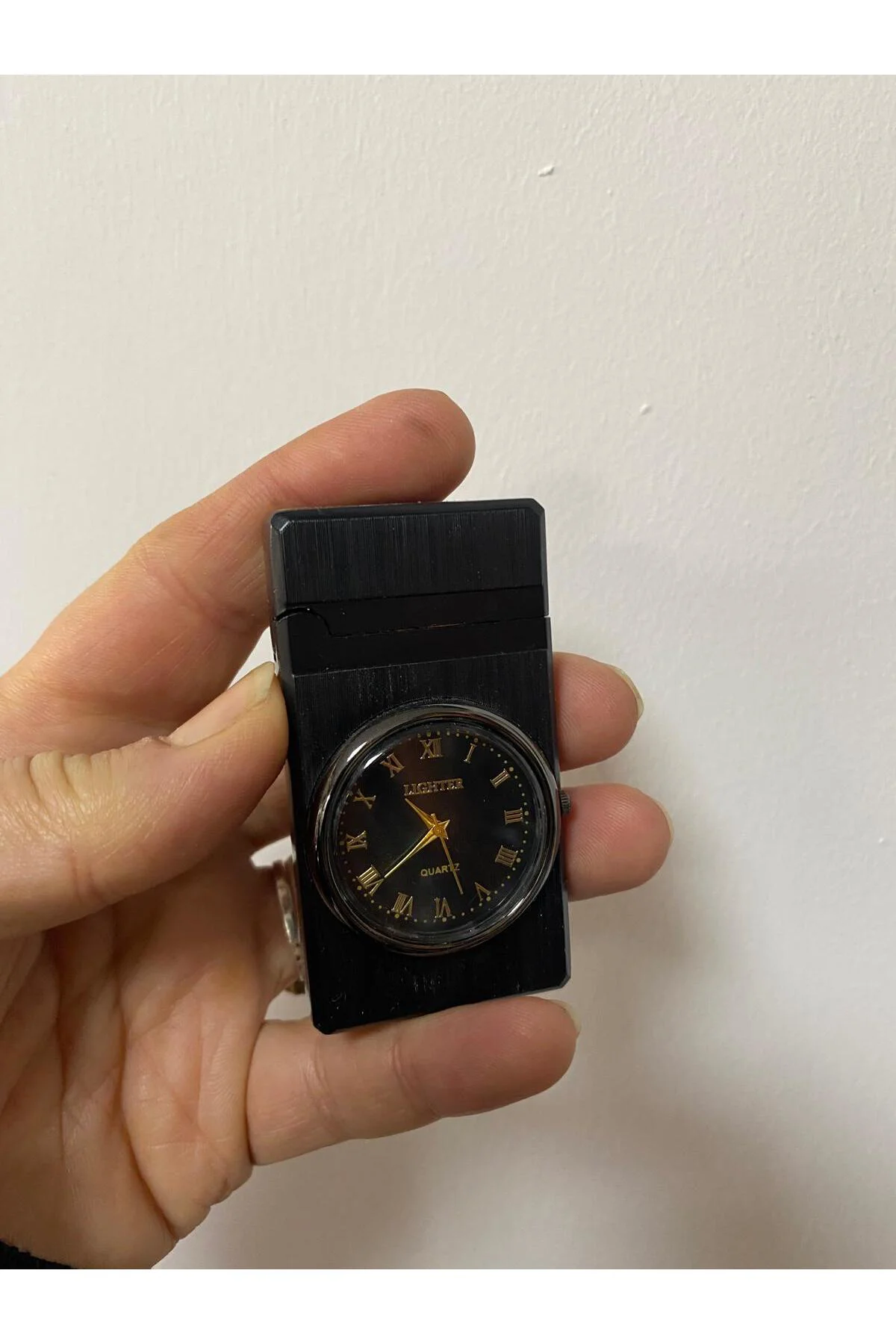 Saatli Metal Lüx Çakmak
