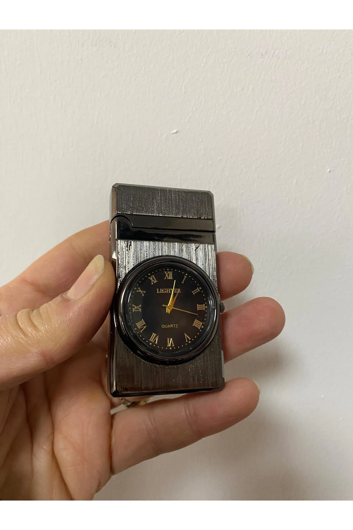 Saatli Metal Lüx Çakmak - Görsel 2
