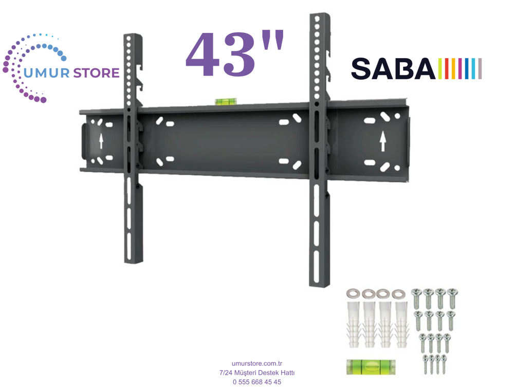 Saba 43” SB43F251 / 43”- 65” inç Lcd Led Televizyon Sabit Duvar A
