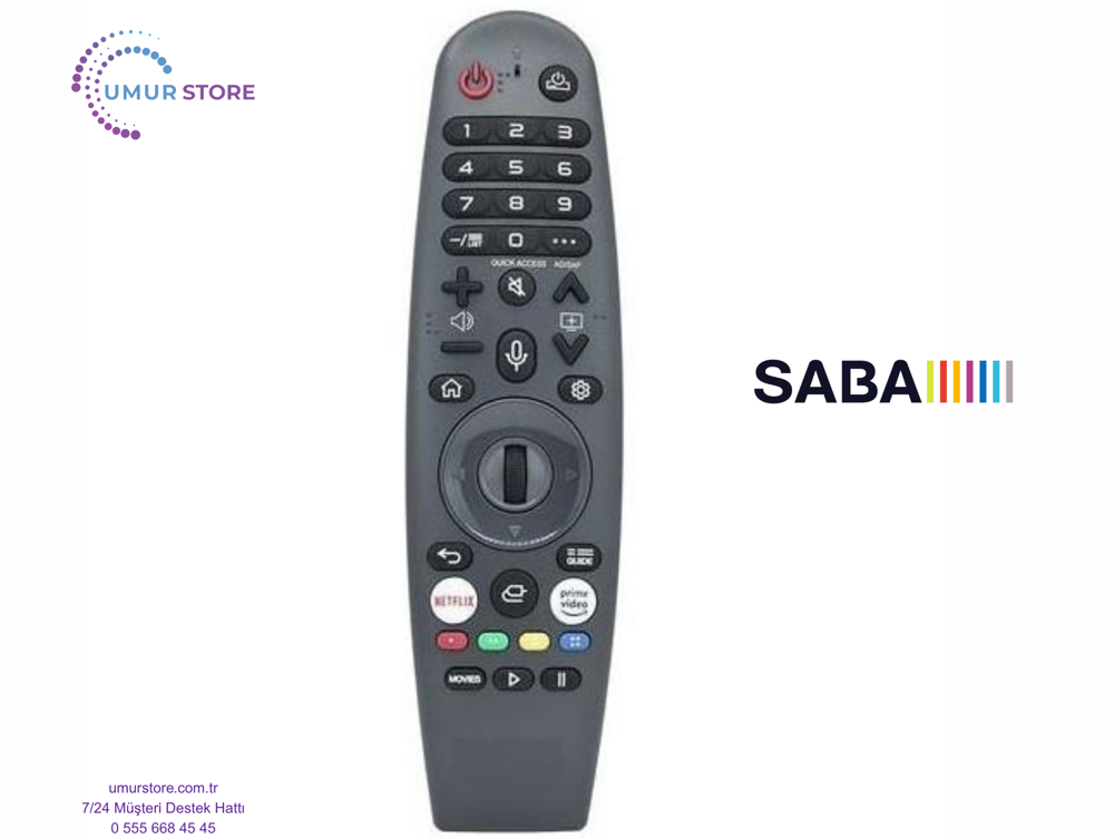 Saba SB55500 Webos Smart Televizyon Kumandası-Mikrofonlu Saba SB55500 Webos Smart Televizyon Kumandası-Mikrofonlu