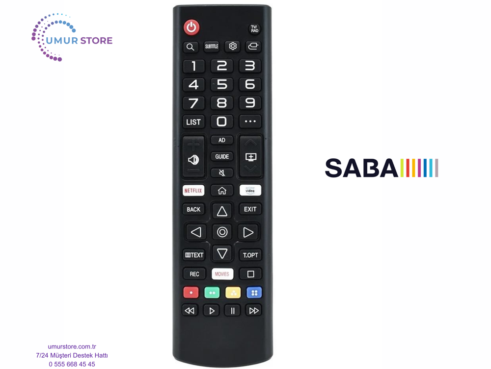 Saba SB55500 Webos Smart Televizyon Kumandası-Mikrofonsuz Saba SB55500 Webos Smart Televizyon Kumandası-Mikrofonsuz