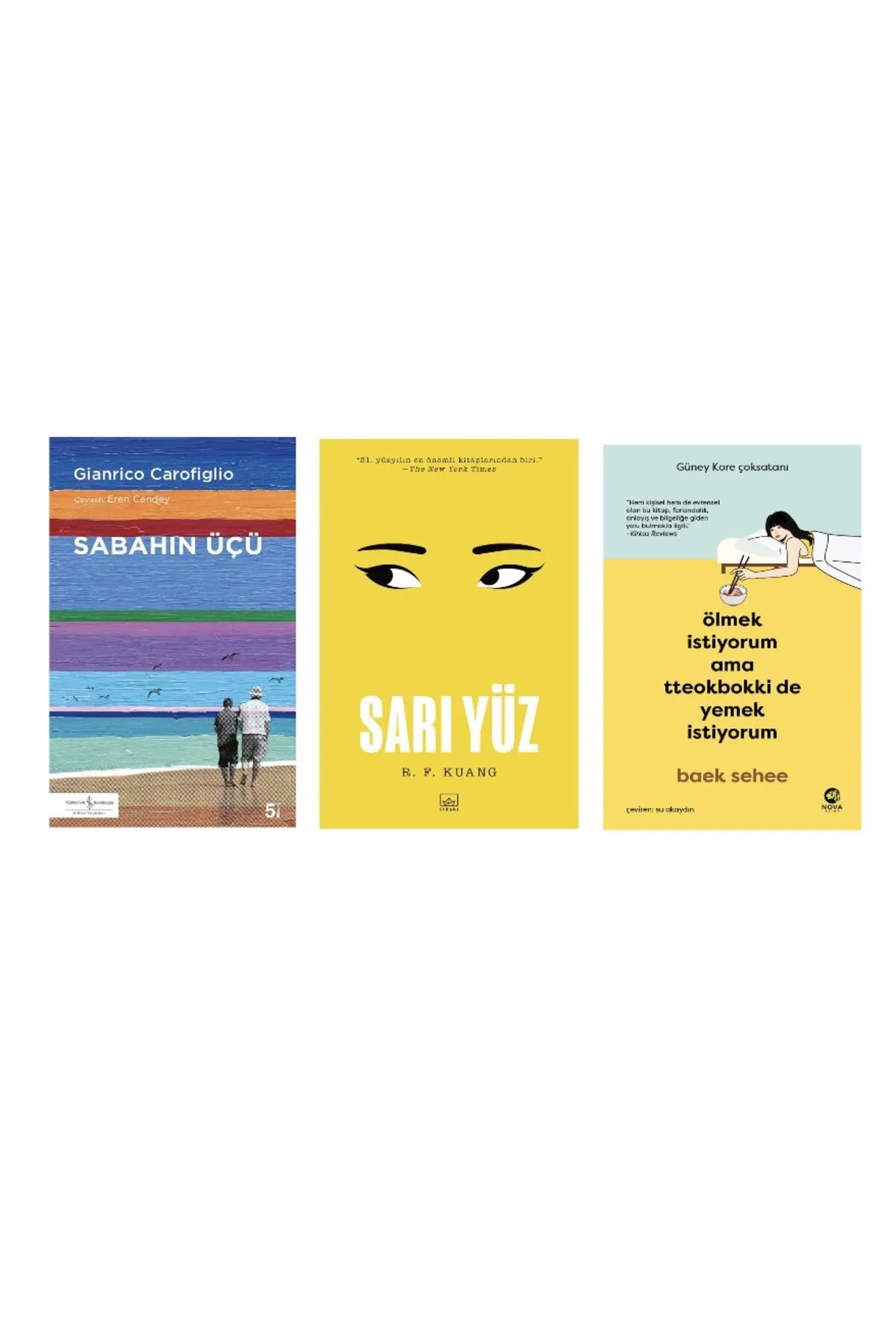 sabahin ucu +sari yuz + olmek istiyorum ama tteokbokki de yemek istiyorum (3 kitap)