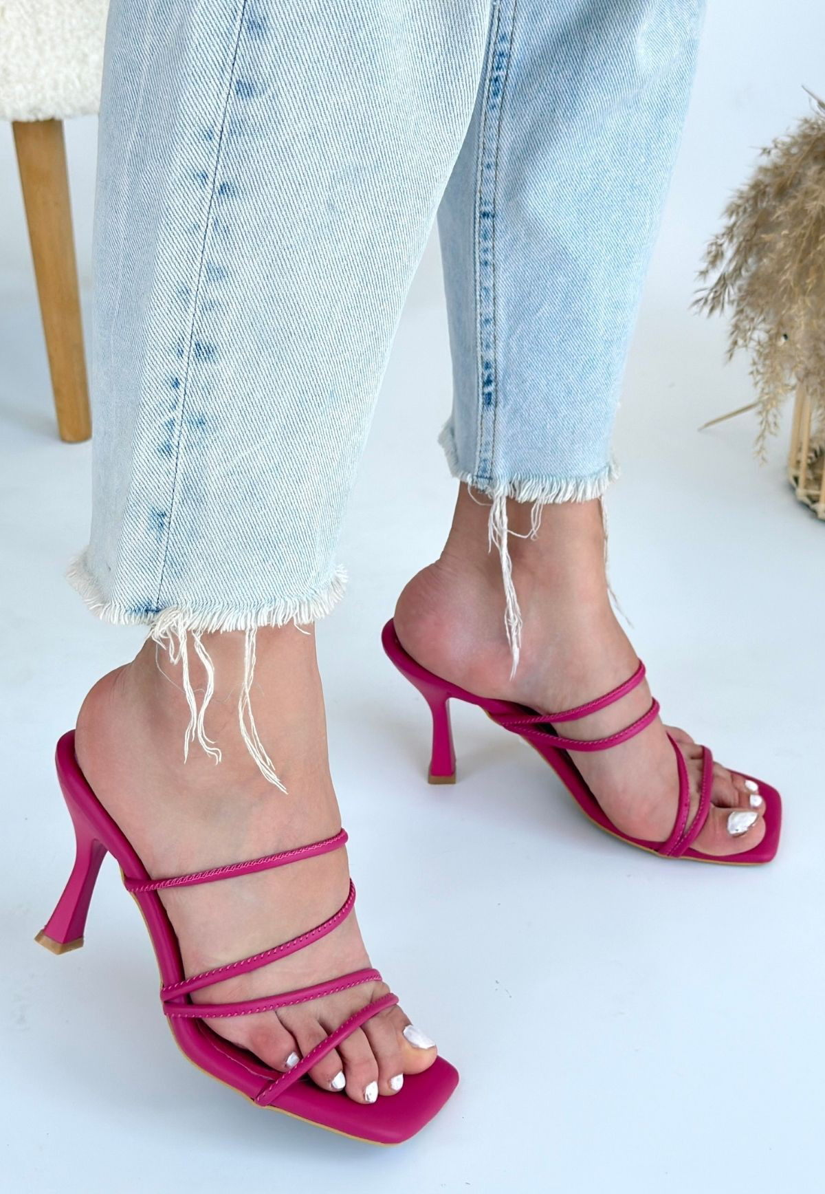 Sabıo Fuşya Topuklu Terlik