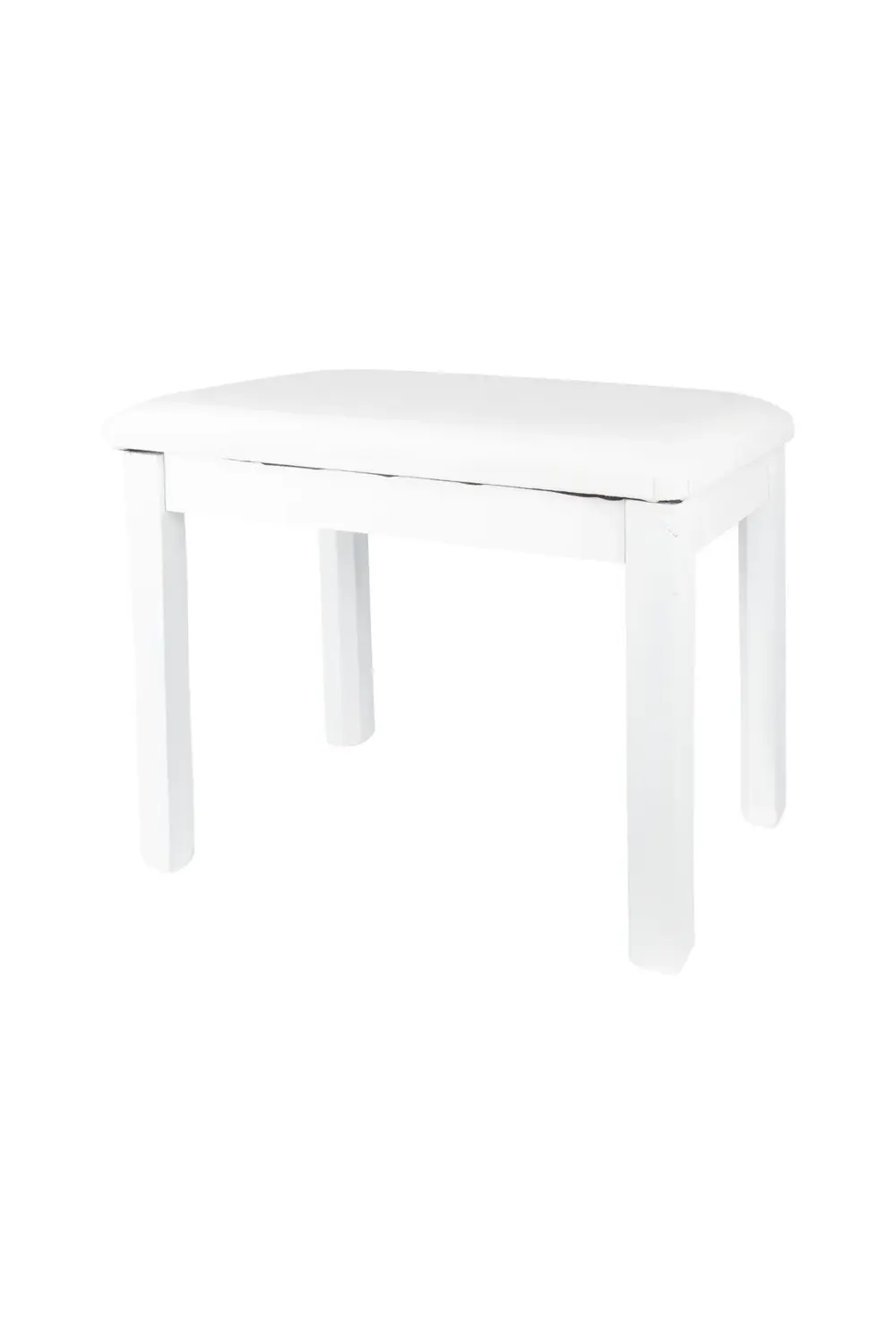 Sabit Ayaklı-Piyano Taburesi Beyaz