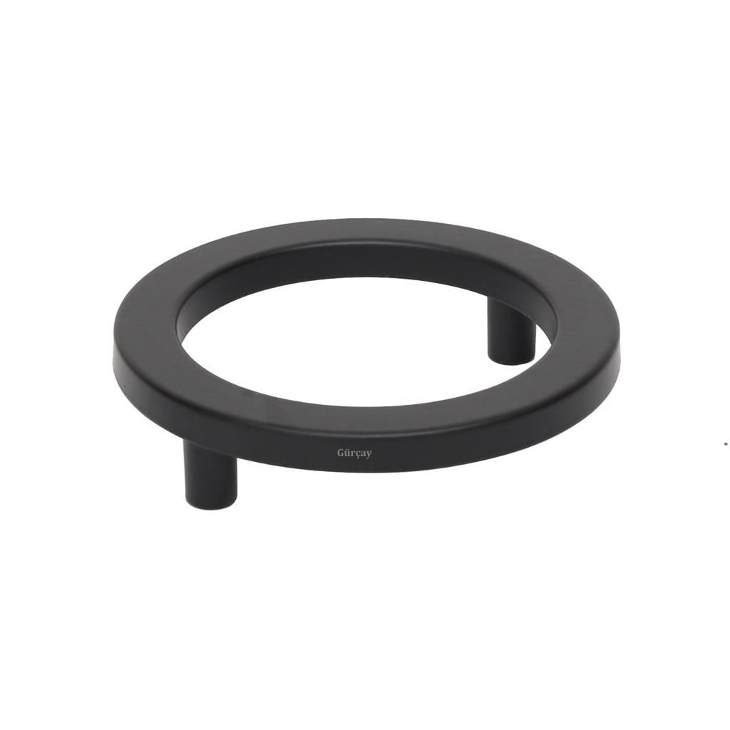 Gürçay Hırdavat Sabit Halka Kulp 64Mm Siyah - 2 Adet