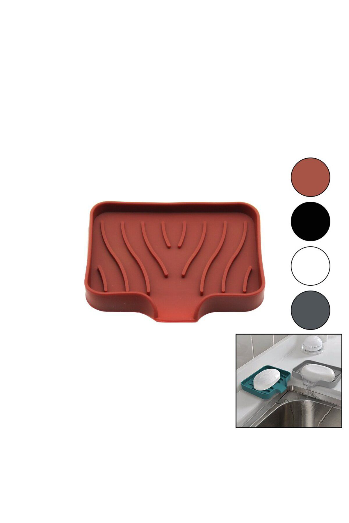 Home Sabunluk - Silikon Mutfak - Banyo Su Giderli - Esnek - Yapişkan V