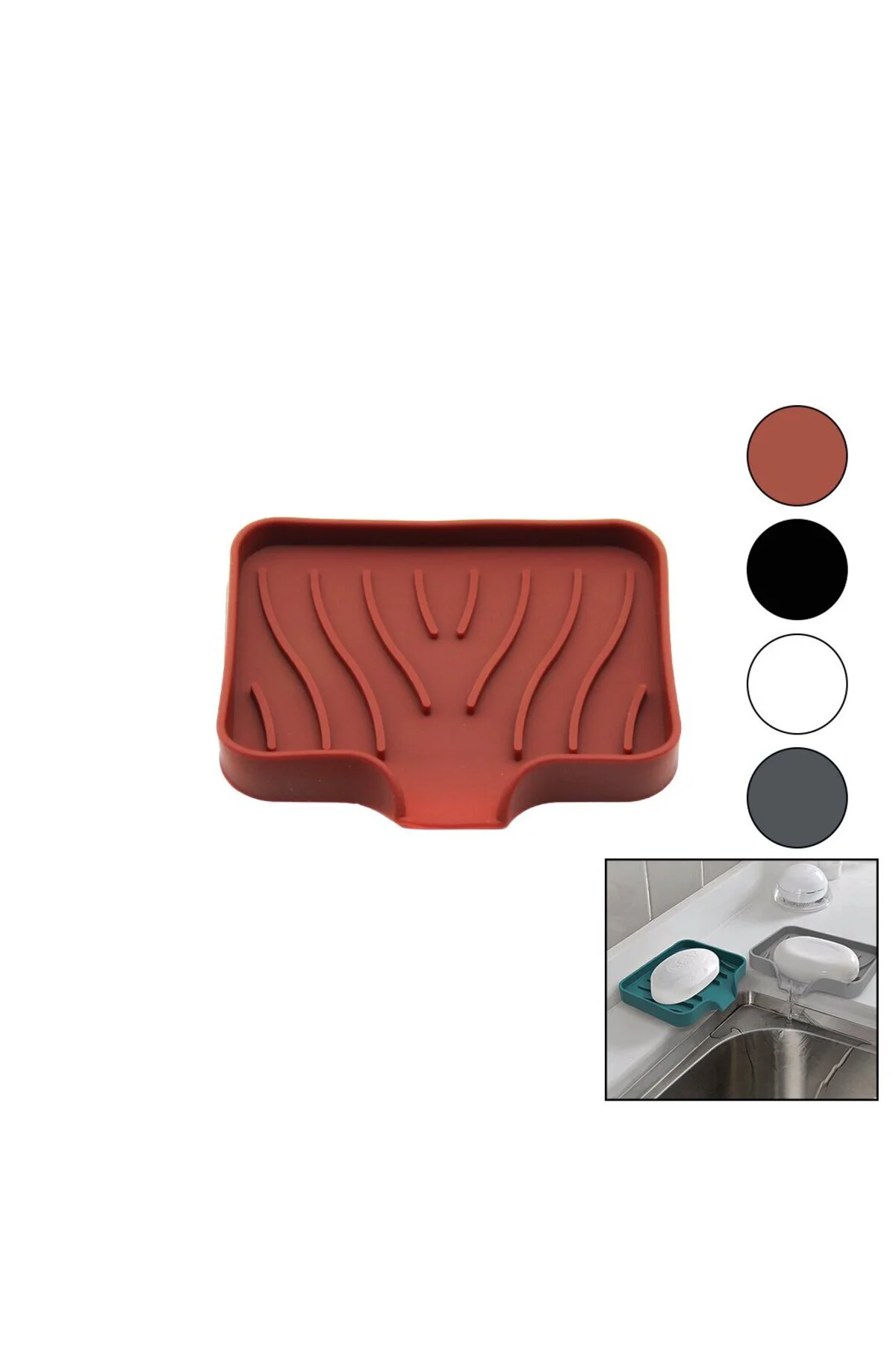 SABUNLUK - SİLİKON MUTFAK - BANYO SU GİDERLİ - ESNEK - YAPIŞKAN V