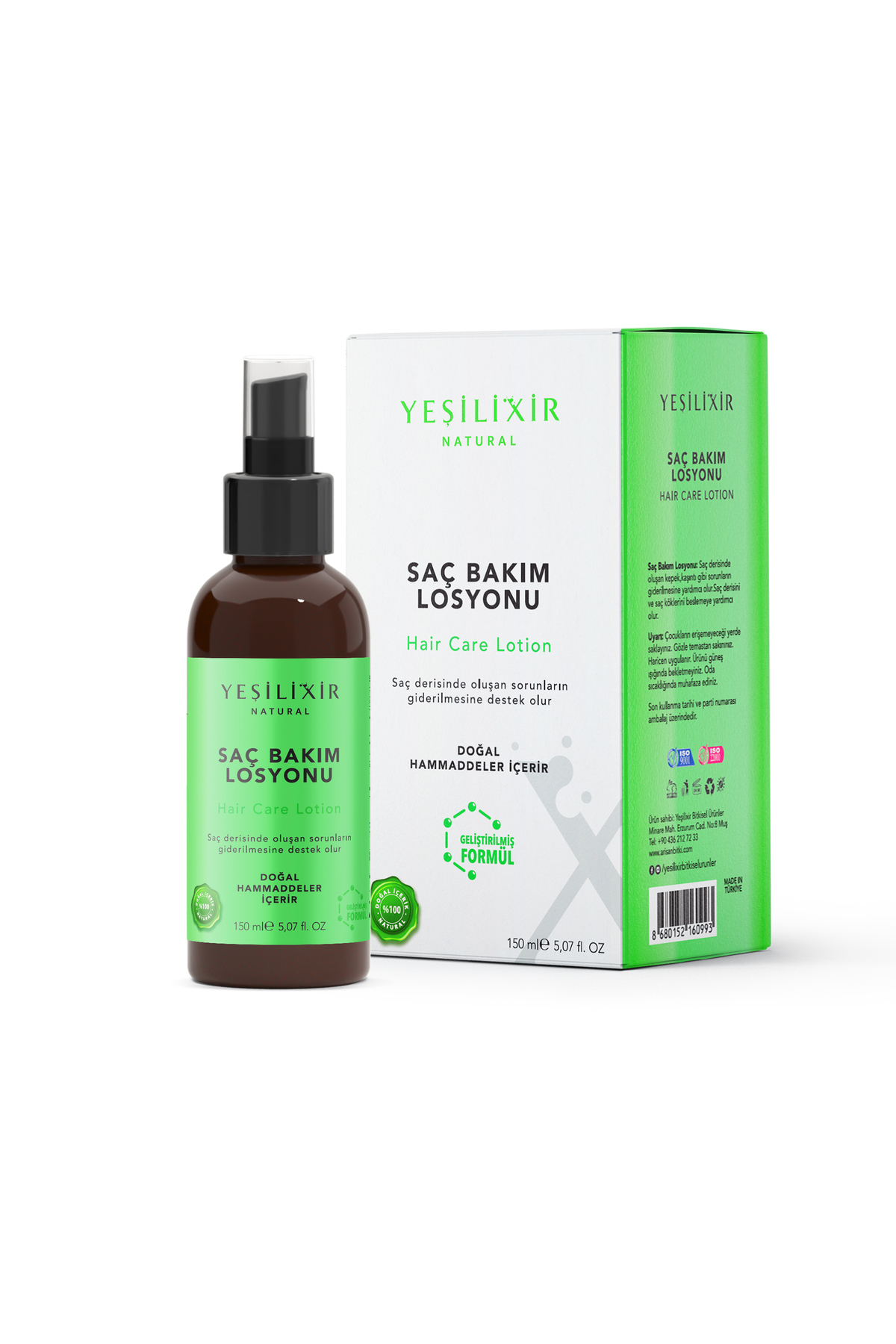 Yeşilxir Saç Bakım Losyonu 150 Ml (Bit Tarağı Hediyeli)