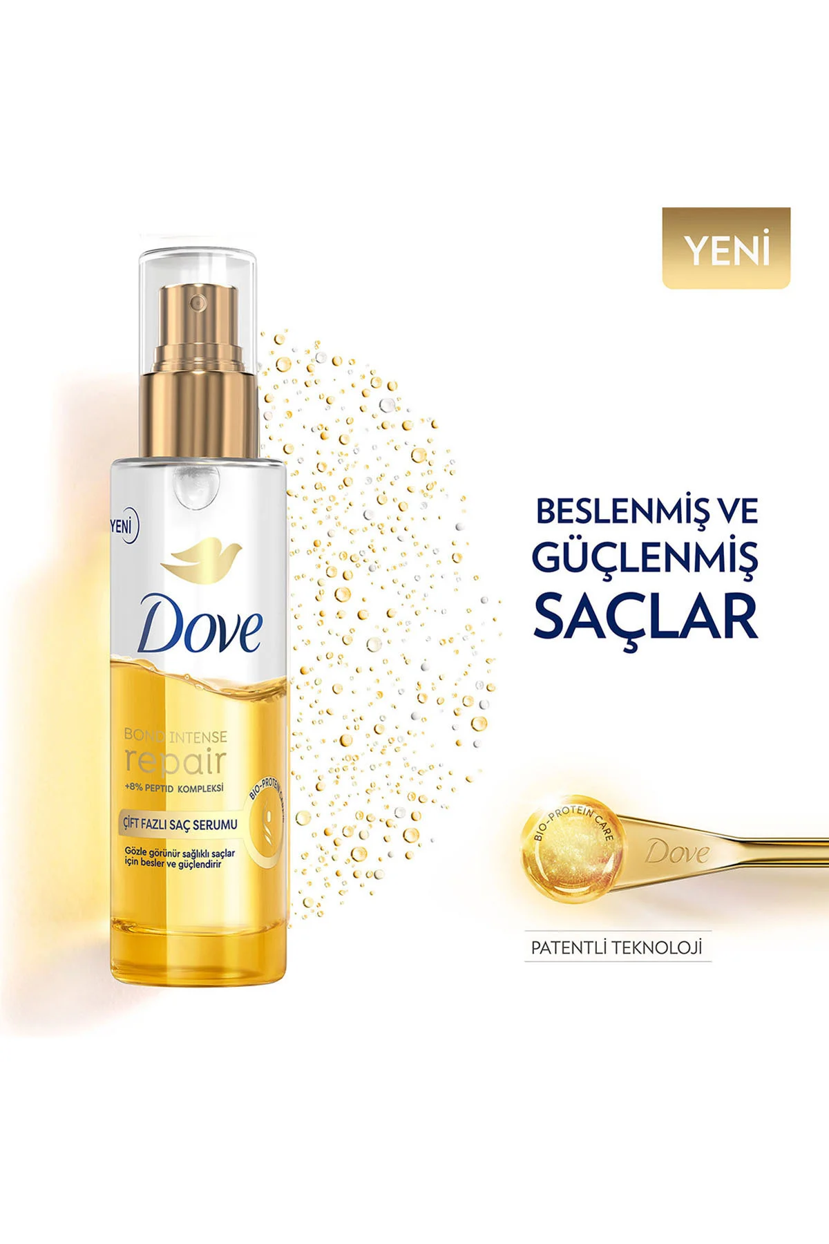 Saç Bakım Şampuanı Bond Intense Repair Peptid Kompleksi 400 ml Çift Fazlı Saç Serumu 80 ml